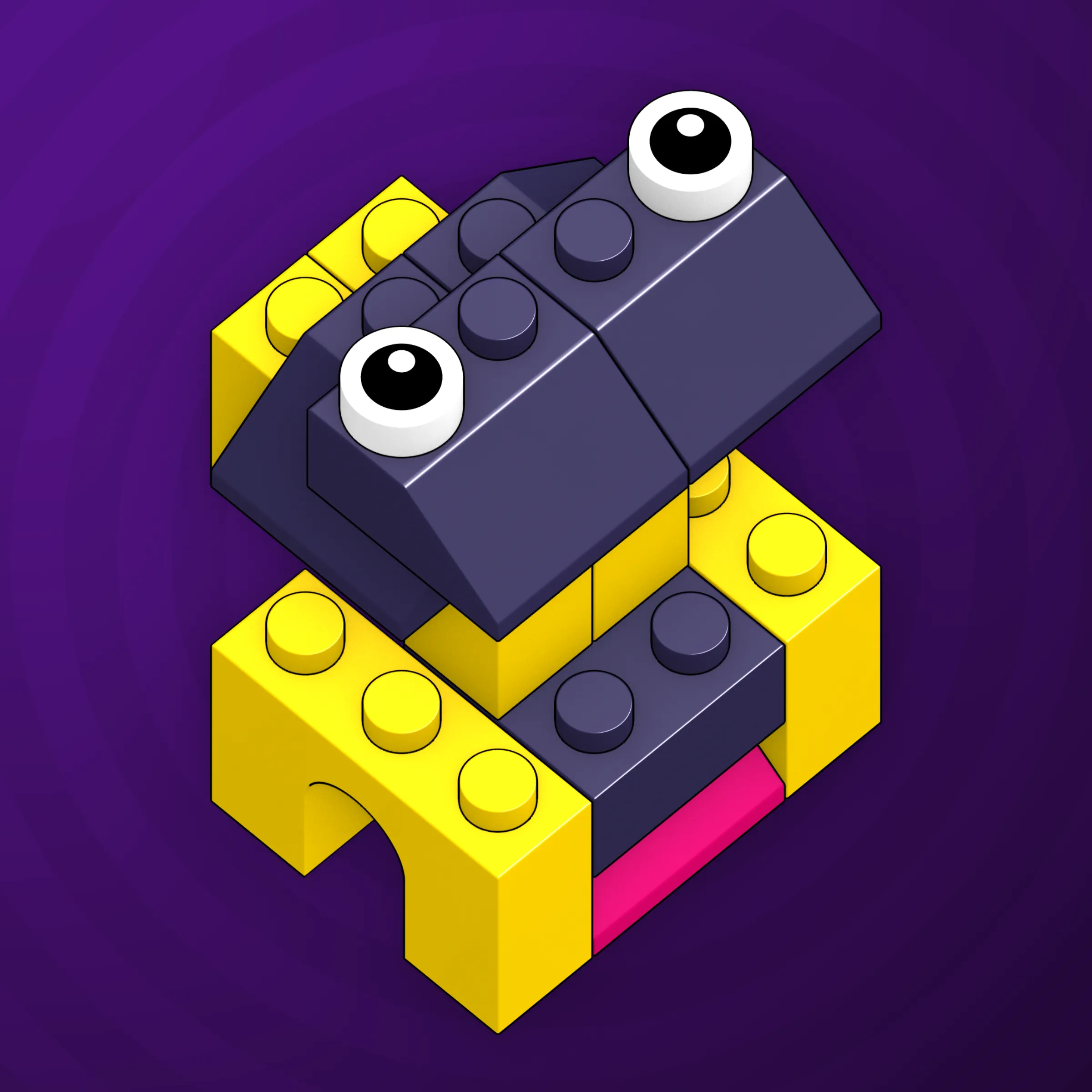 The project focuses on how easily one assigns meaning to seemingly random combinations of blocks, giving them personality and creating emotional connections.

I was inspired by Ringers, in which people see animals and other characters. I wanted to amplify this quality, and the idea of sculptures made of blocks clicked! Endless combinations, funny characters, and my passion for cubes, voxels, and modular systems.

To make the sculptures, I used technique of hybrid voxel raymarching, so we can say, the sculptures are made of colored void in a reflected space. Some of them may seem impossible due to the lack of perspective, but sooner or later it all clicks! It helps to keep in mind that all shapes are symmetrical.

The script uses modern features of GPU so it's supposed to work only on desktop: Chrome, Firefox or Safari