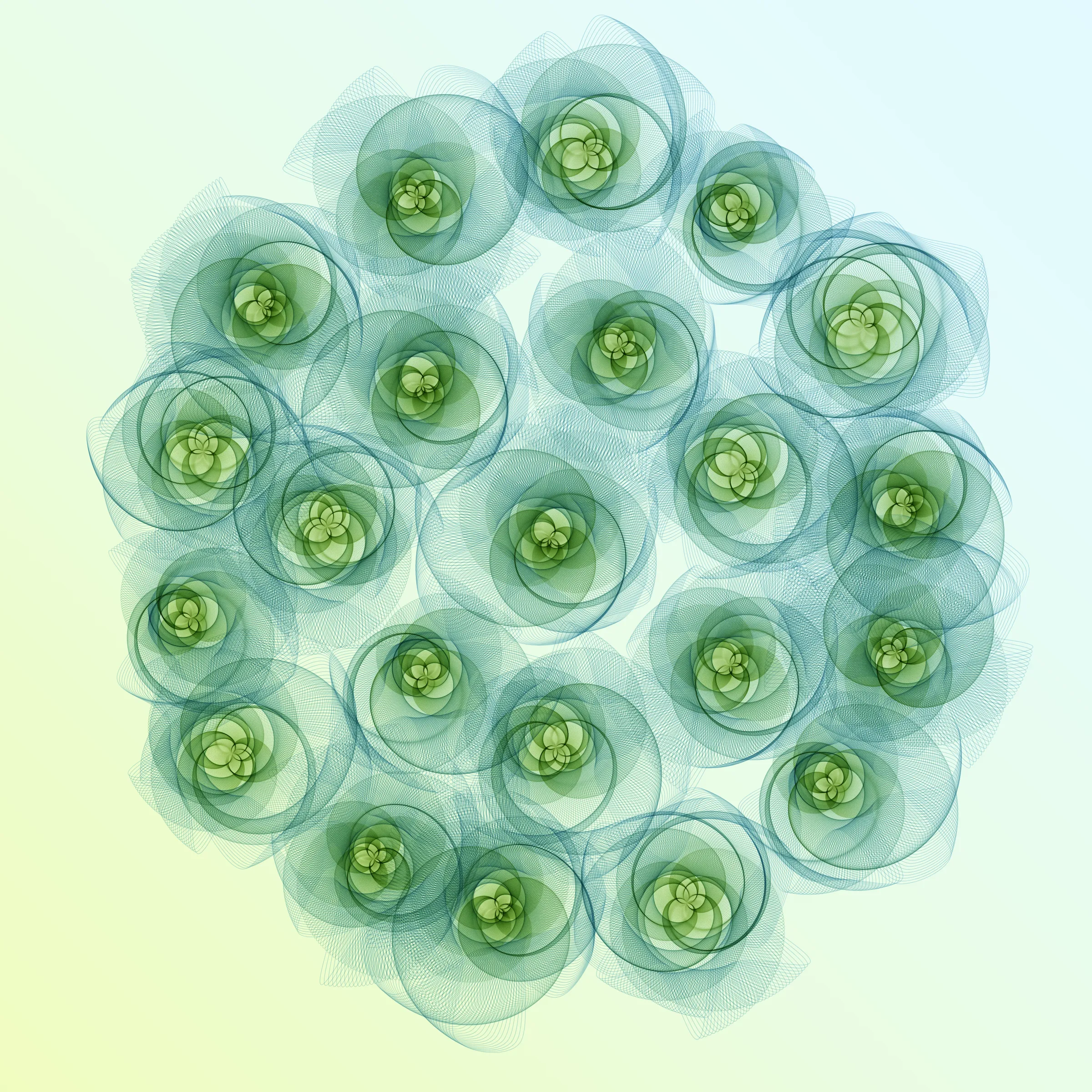 Beautiful bouquets of generative flowers, with fascinating diversity in numbers, shapes and colour combinations. Each one has its own personality, its own character, and is always stunning and surprising, as you can expect with flowers in their natural form.