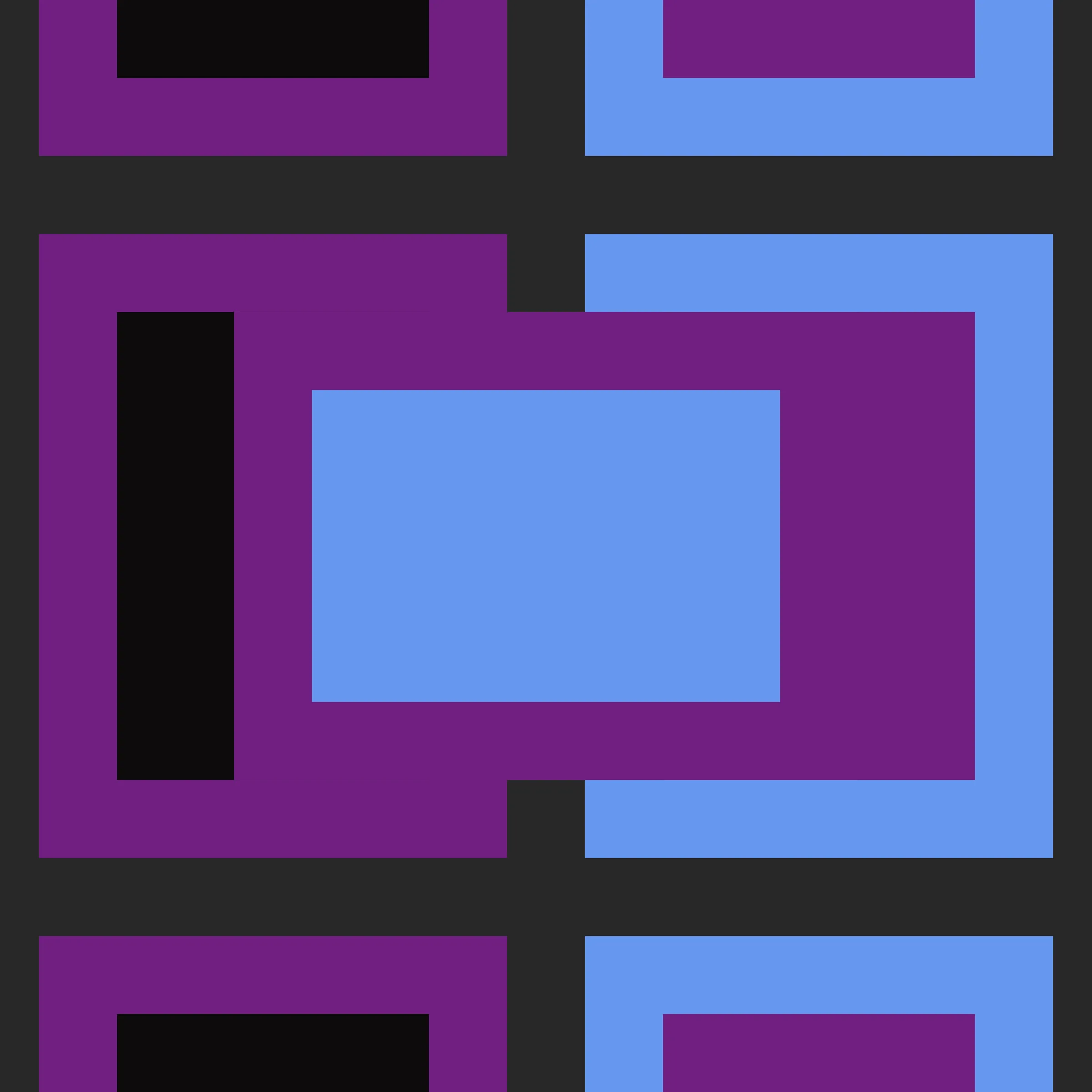 Six works from the _Placement_ series were on exhibition at the Art Blocks Gallery in Marfa, Texas from May – October, 2022. 

_Placement_ is a series of 500 artworks that are iteratively generated by an algorithm built by the artist. These hard-edge color-fields are visual representations of the underlying code; their color juxtapositions provoke a long look that goes beyond ‘seeing’. The frame assists in this process as it emphasizes concentration akin to the design of a digital display. The mechanisms of production – code and silkscreen – fade away to present artworks of pure color projected onto a screen or laid on top of paper. In this way, the artist relates the allure of vivid, saturated ink to the mesmerizing glow of a digital display. Cooper is engaged with themes such as digital materiality and the phenomenological.