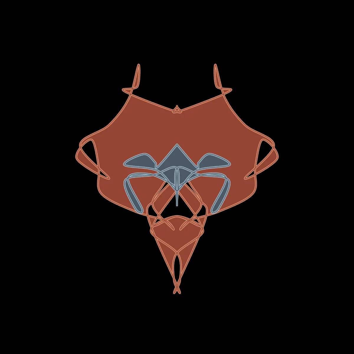 A cryptoart collectible series to indulge the irrepressible human compulsion for pareidolia. This algorithmic homage to Hermann Rorschach's inkblot perception test will help you externalize your inner world onto the sometimes elegant, sometimes inchoate curves of a unique, one-of-a-kind, ownable cryptoblot on the Ethereum blockchain. What will YOUR cryptoblot reveal about you?