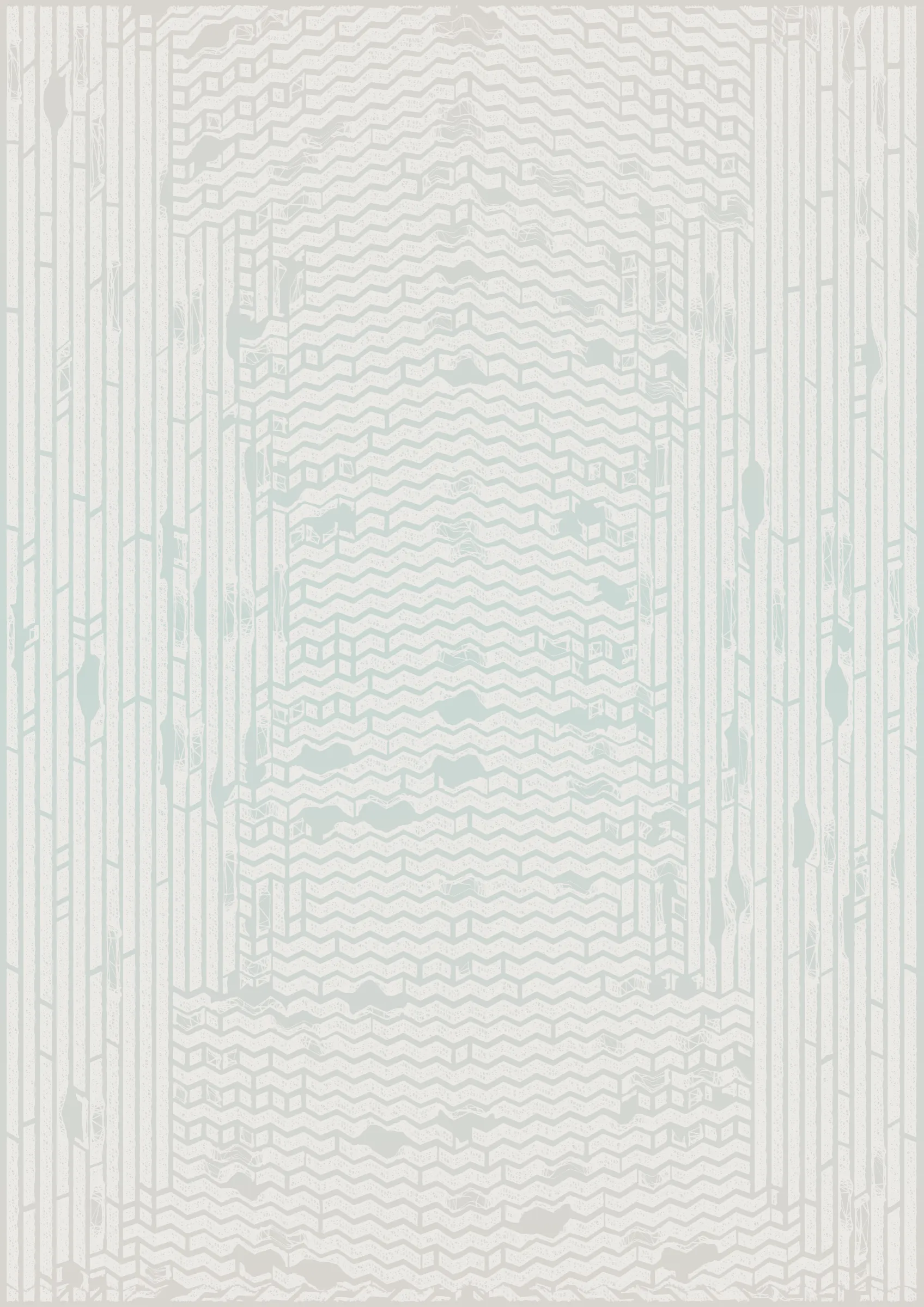 "Edifice" is a series of 976 massive, deteriorating structures built on strange terrain. It is an exploration of buildings being conceptualized, constructed, and eroded away under a wide variety of conditions. Edifice's outputs run the gamut between minimal and maximal, with some showing few large, static blocks of color, and others many small, highly textured and warped shapes. Each image is progressively constructed in front of the viewer's eyes. It is a system full of surprises that I'm excited to share with the world.
