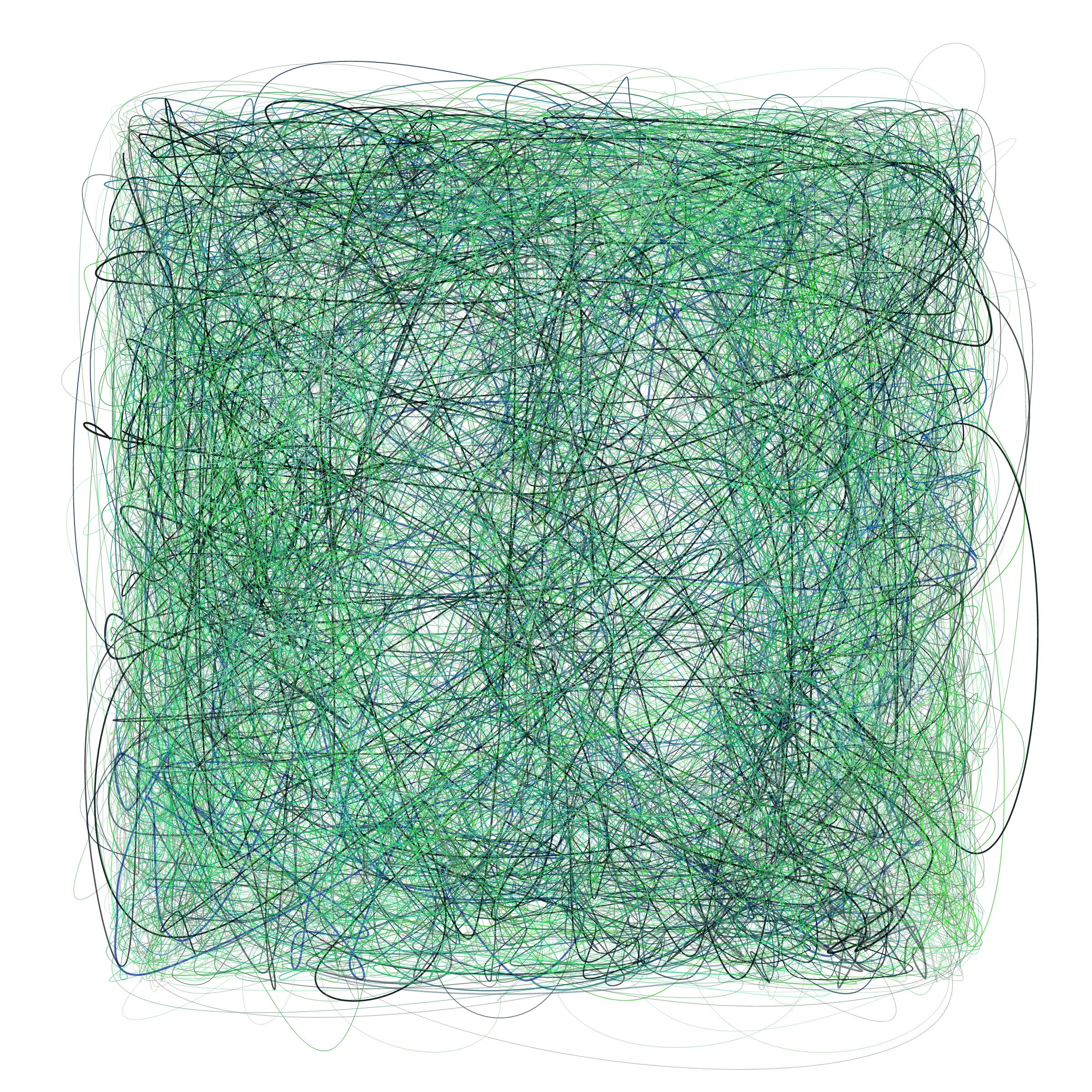 Scribbles on Scribbles on Scribbles ➿ This series is an exploration of chaos and order – how seemingly random movements in the microscopic scale can be more than meets the eye. Simple guiding rules transfigure chaotic movements into beautiful order. Life, as we know it, can be expressed in a similar fashion. Our decisions, unexpected occurrences, and even our seemingly meaningless place in the Universe are not just mere coincidences, but providential orchestrations of the Designer. [ Mints will be sold via a dutch auction. Starting price will be set at 3eth and decrease every 5 minutes with a resting price of 0.25eth. i.e.
3eth, 2.5eth, 2eth, 1.5eth, 1.25eth, 1.0eth, 0.75eth, 0.5eth, 0.25eth ]