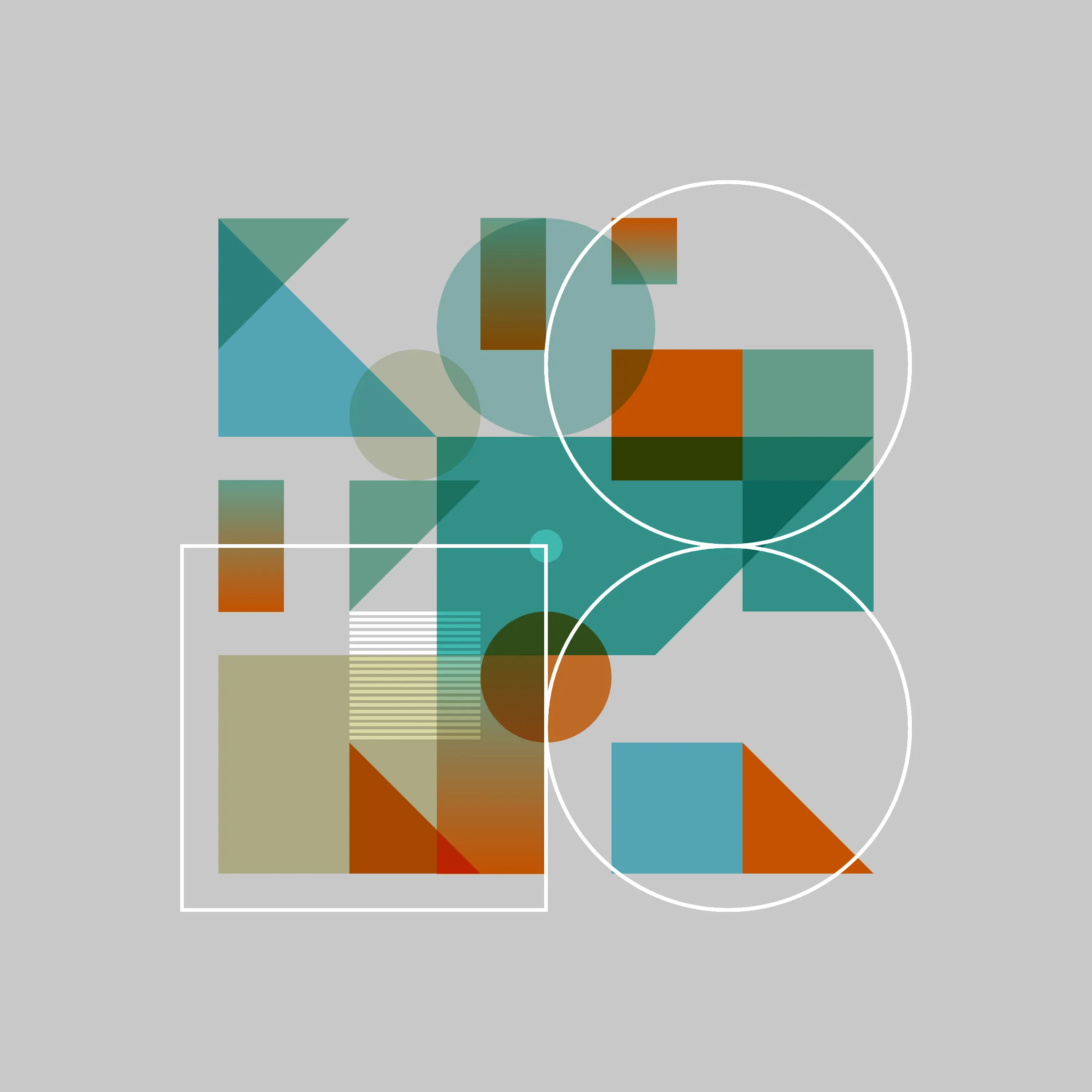 Elementals is inspired by physical printmaking techniques and early Bauhaus principles. It starts with a few basic coloured shapes and arranges them in varying frequencies, sizes, and positions based on a unique transaction hash. Multiple overlaid variable grids allow for myriad layouts and opportunities for colour interaction. The goal is to create pieces that feel both intentional in composition and part of the same family.