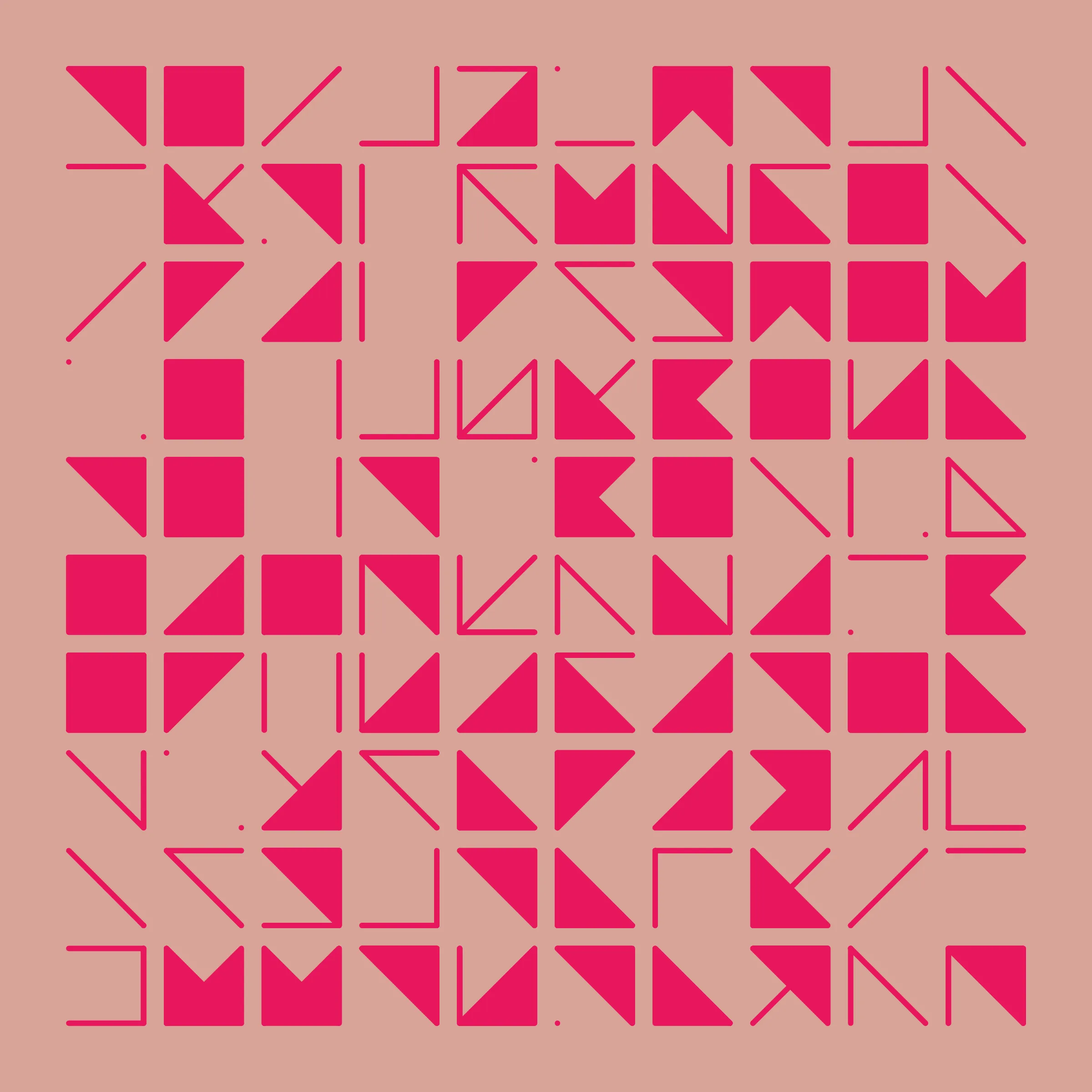 Simple rules - complex patterns. An exploration of abstract variation through generative symbols.