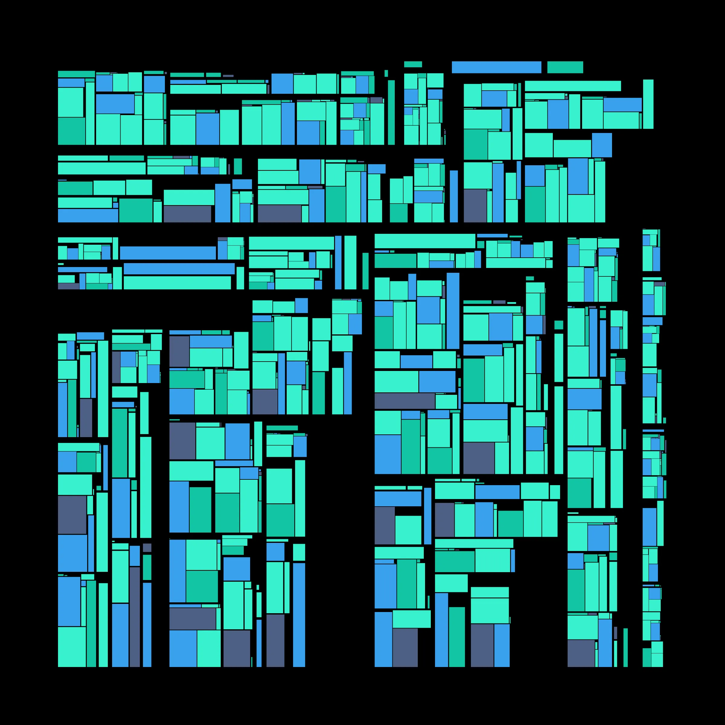 Recursion is a generative art project whose concept is recursion. Each variation starts with a block which is irregularly divided into smaller blocks, which are then divided into smaller blocks, which are then divided into smaller blocks, etc, based on a defined depth (to better visualize this concept, take a look at https://hevey.art/blog/recursion-concept). In this project, even the script is recursive! The script is able to generate a large number of variations and each of these variations is then able to generate its own variations (keeping the same properties) with a single click on the image.