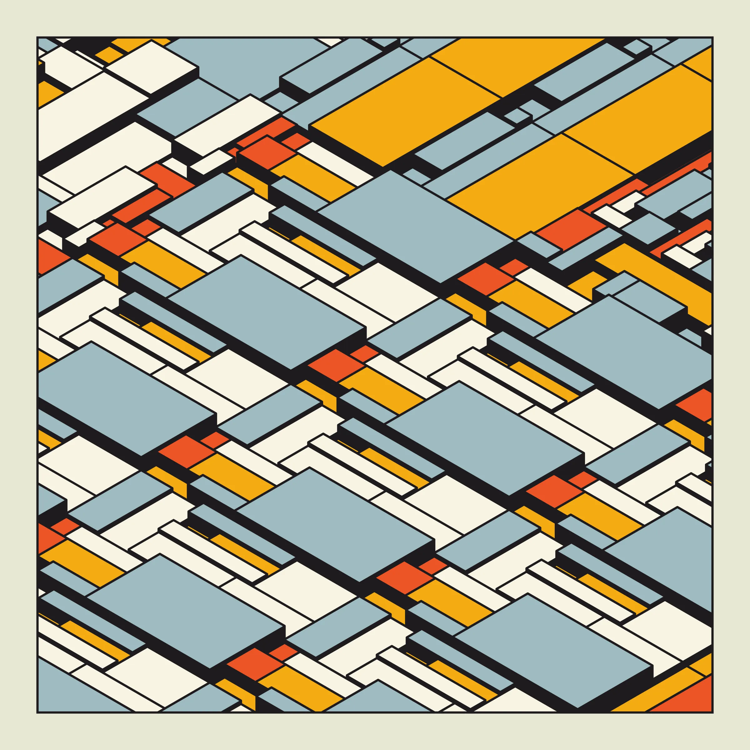 Archetype explores the use of repetition as a counterweight to unruly, random structures. As each single component look chaotic alone, the repetition brings along a sense of intentionality, ultimately resulting in a complex, yet satisfying expression.