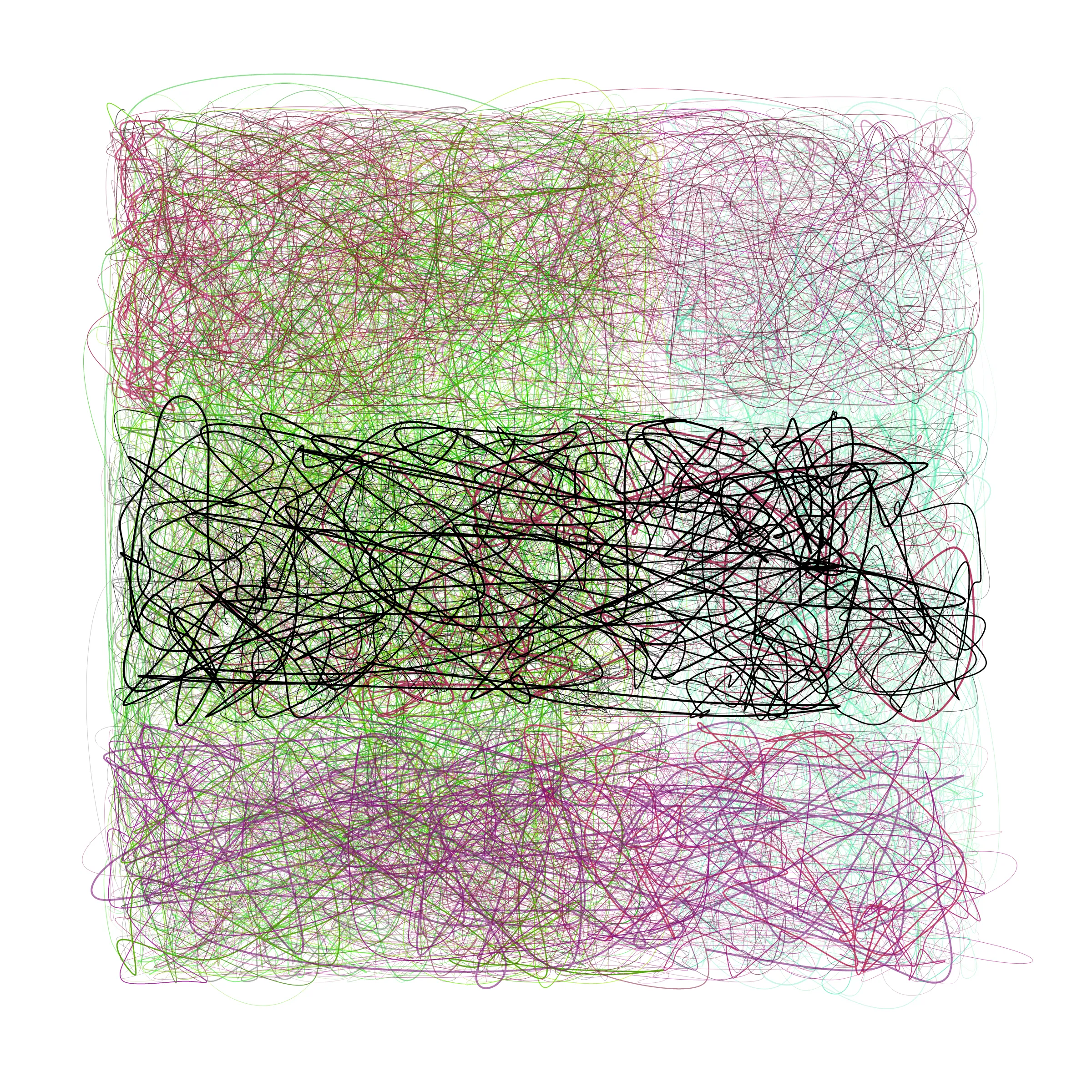 Scribbles on Scribbles on Scribbles ➿ This series is an exploration of chaos and order – how seemingly random movements in the microscopic scale can be more than meets the eye. Simple guiding rules transfigure chaotic movements into beautiful order. Life, as we know it, can be expressed in a similar fashion. Our decisions, unexpected occurrences, and even our seemingly meaningless place in the Universe are not just mere coincidences, but providential orchestrations of the Designer. [ Mints will be sold via a dutch auction. Starting price will be set at 3eth and decrease every 5 minutes with a resting price of 0.25eth. i.e.
3eth, 2.5eth, 2eth, 1.5eth, 1.25eth, 1.0eth, 0.75eth, 0.5eth, 0.25eth ]