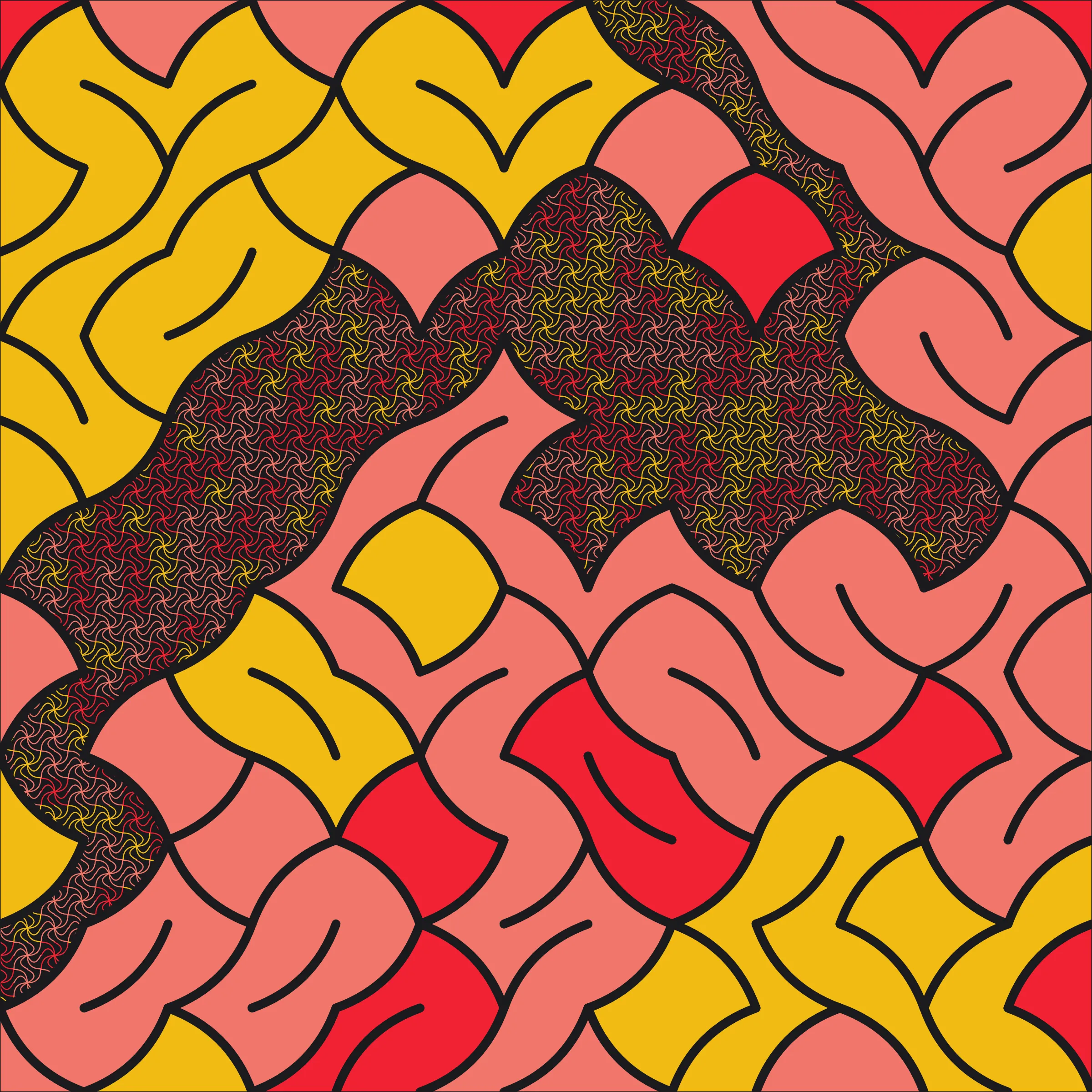 Cushions brings together image processing and generative art techniques. The latter provides the geometric structure, and the former creates the organic shapes. Every single pixel and its connectedness to other pixels are explicitly considered. Inspiration for the palettes ranges from digital illustrations and pastels to a nod to renowned artists and different ethnicities. The organic shapes and the textures within symbolize the beauty in our individual oddities. Some pieces evoke the semblance of fantastical dreams in starry nights. Some of the comfort and familiarity of home. Some of nostalgia and long-lost friends. Some of reasonable and grounded perspectives. Some of sparks, some of style, some of strength, and some of passion. Some of candy. Some of pop art. Some of modern interior design. And some of traditional Indian cushions, known as Takiya.