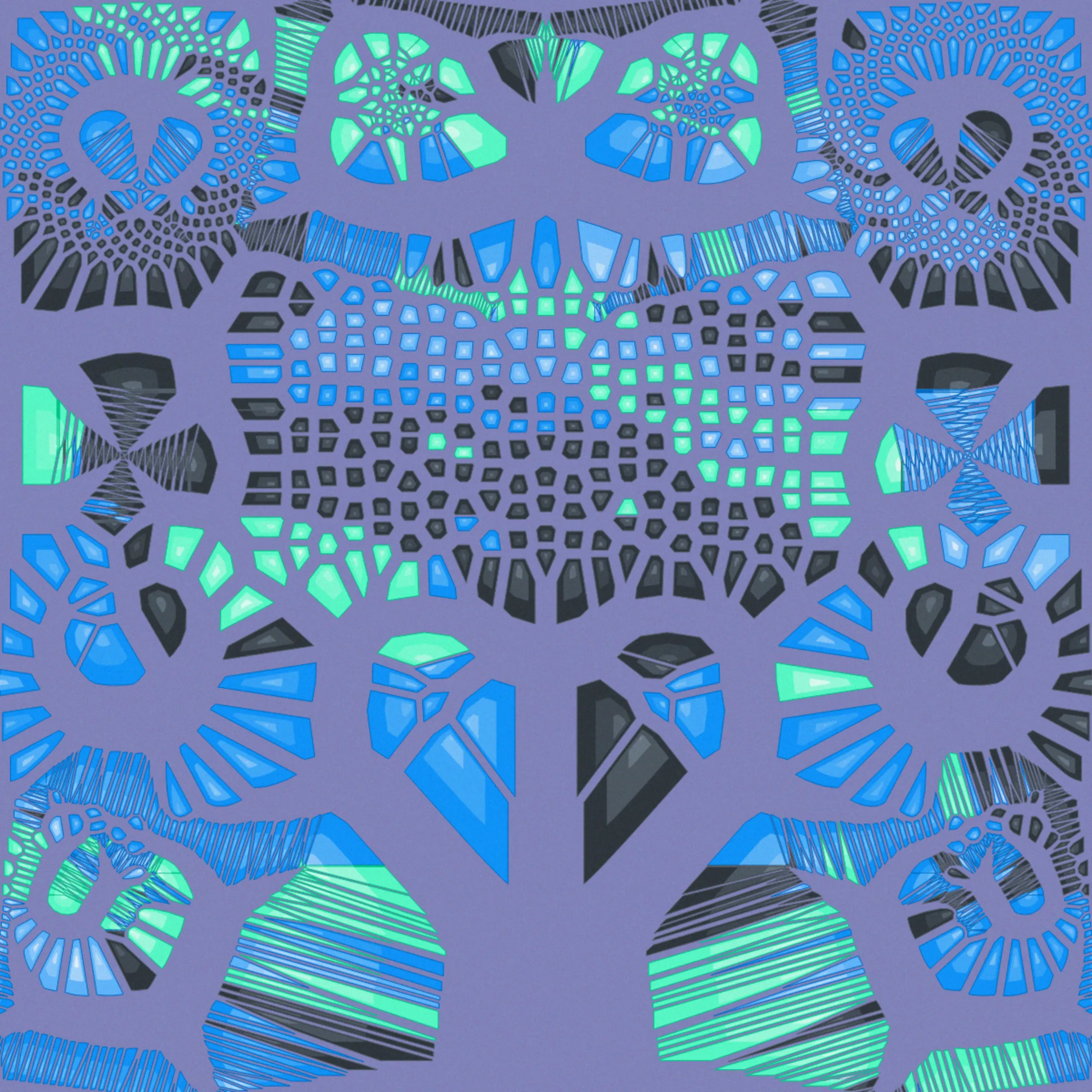 Is code art? Autology is a study of not only how we interpret art, but also how art can interpret itself. Each piece has its source code embedded imperceptibly within the image itself. Hence the source code is literally part of the artwork. With a little sleuthing, one can derive the source code from the image and vice versa in infinite recursion. Click 's' to save the image and then visit https://steganon.com/autology.html to decode it. Or if you are feeling technologically adventurous, try to develop your own tool to do the same.
