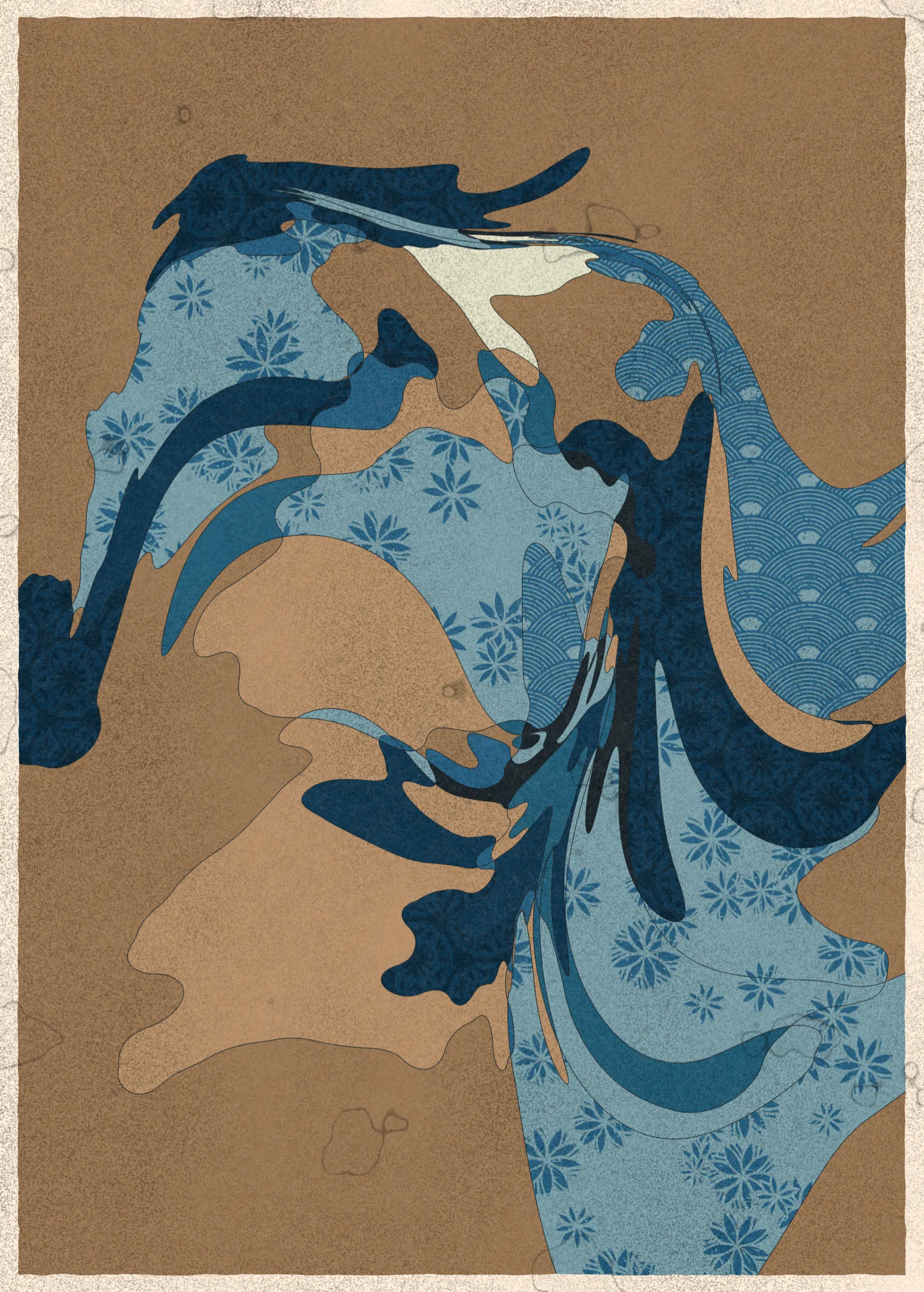Memories of Qilin is inspired by traditional East Asian art. It channels the sense of movement and fluidity found in classical Chinese brushwork, while drawing from the colors, patterns, and forms of ukiyo-e woodblock prints. 

The series explores elements of folklore, evoking the mythological imagery of dragons, phoenixes, flowers, and mountains.  The title references a fabled chimerical beast found throughout East Asian mythology (while the qilin is its Chinese name, it is also known in Korea as the girin and Japan as the kirin) that represents prosperity and luck.

Viewers are invited to interpret elusive forms that verge on representation. As with the stories passed on through generations, each piece is imagined, organic, and ever-in-flux.