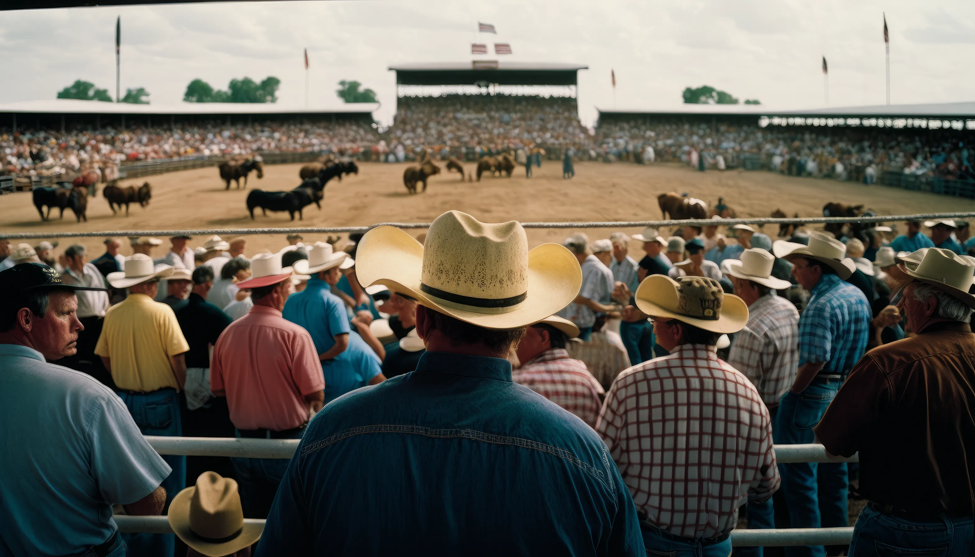 County Fair - AI Nostalgia captures the feeling of being at a Midwest country fair as a child in the 1980s, with its mix of fun and joy, weirdness and incredibility.

I intentionally kept post-prompt editing to a minimum to allow the strangeness and quirks of AI to come through, providing a historical look at what MidJourney was like during this particular time with these specific circumstances.

At the county fair, children often saw things that were nearly unbelievable, so the weirdness and wonder that shows up in these pieces strangely matches my childhood perception.

Midjourney V4  
Topaz upscale for size  
3136 x 1792 pixels

Pop Punk