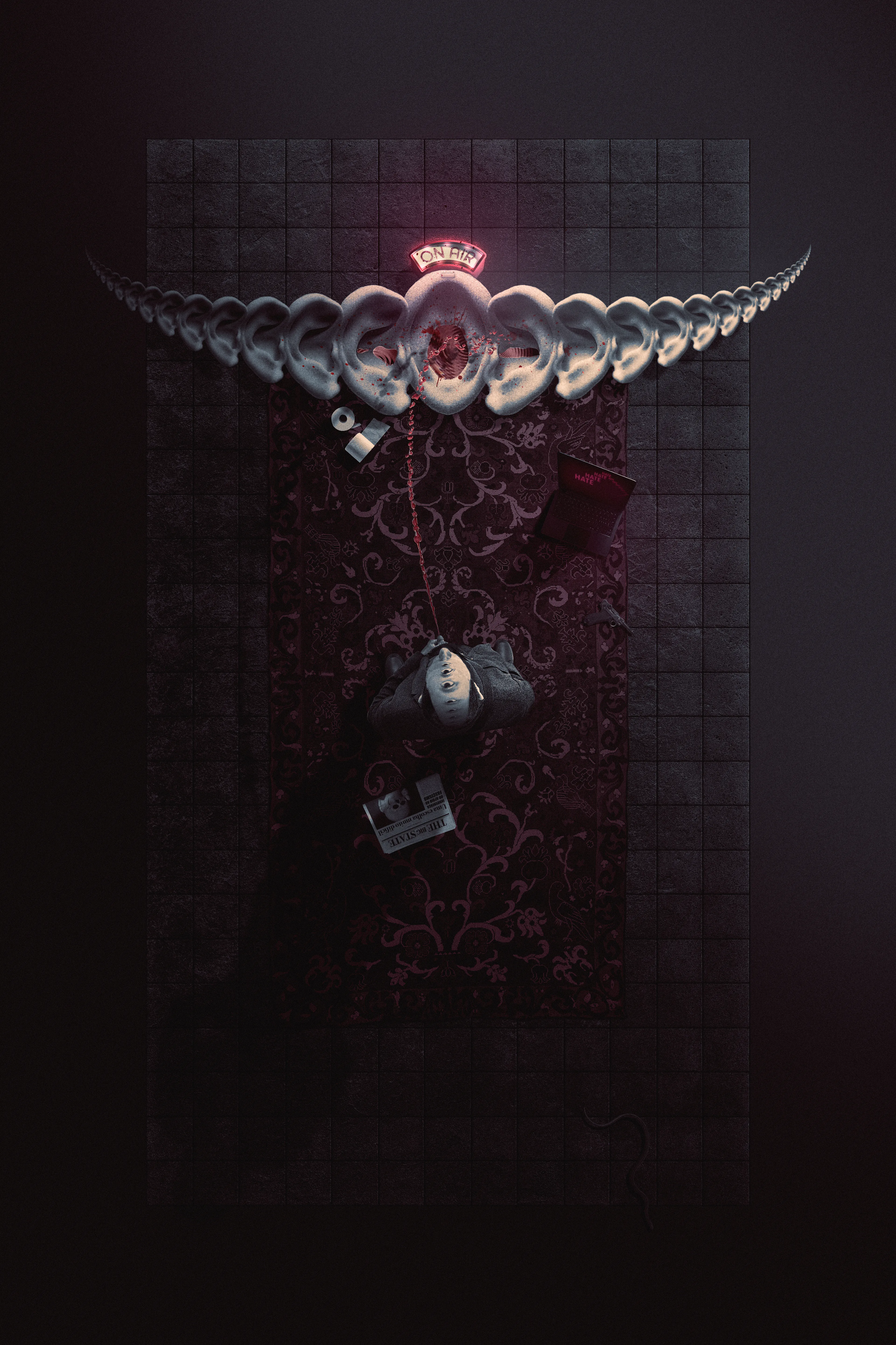 Welcome to a world of digital feuds, online clans, and irl private militias.  
Artist: Luiz André Gama - Series: Centauromachy - Date: 2023 - Size: 4724x7087px