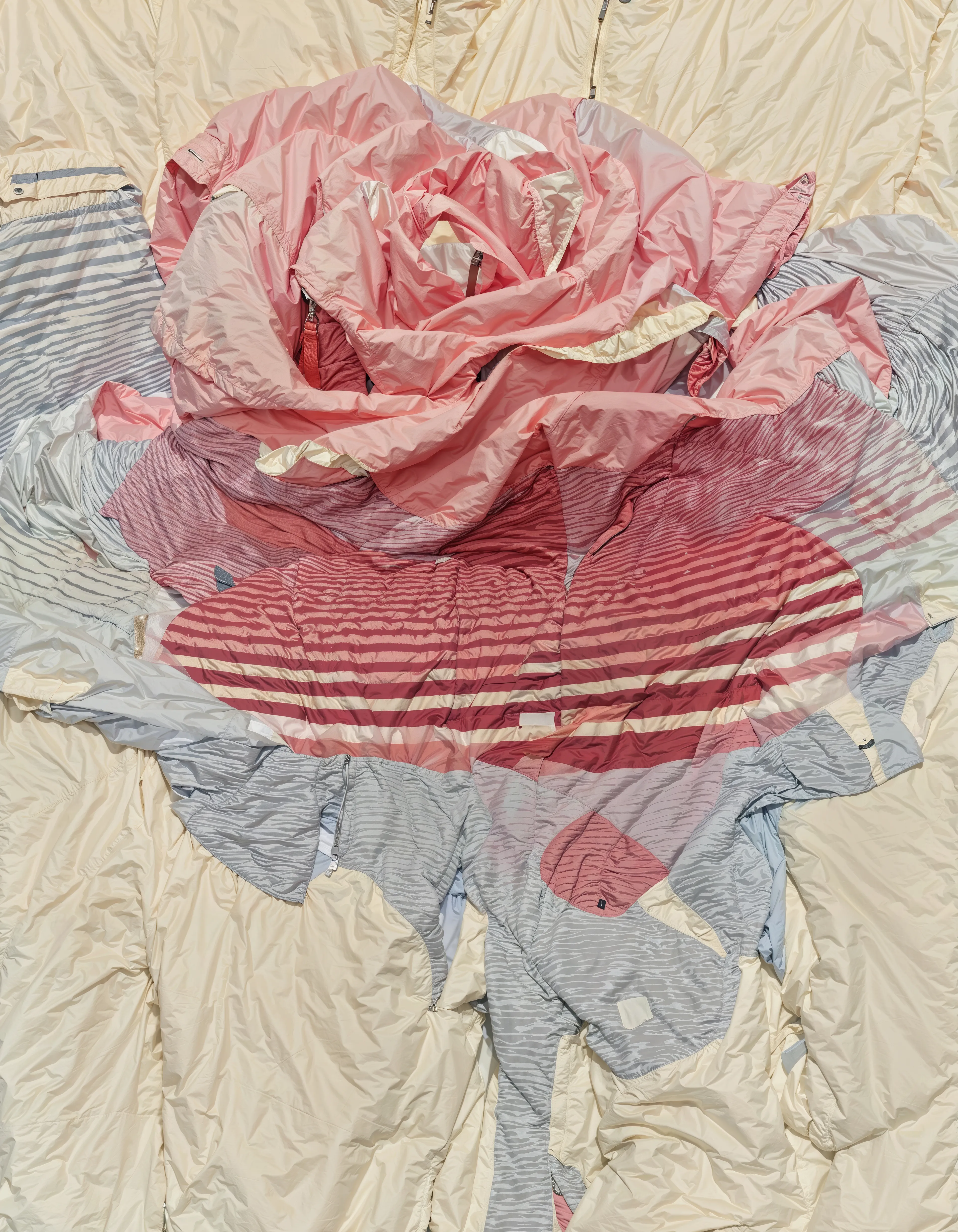 The rose carries personal weight: a symbol of love and remembrance, held by water that moves it into constant change.  
From afar it reads as impression; up close, as construction. The work drifts between natural and artificial, memory and its transformations.

Dedicated to my Nana.