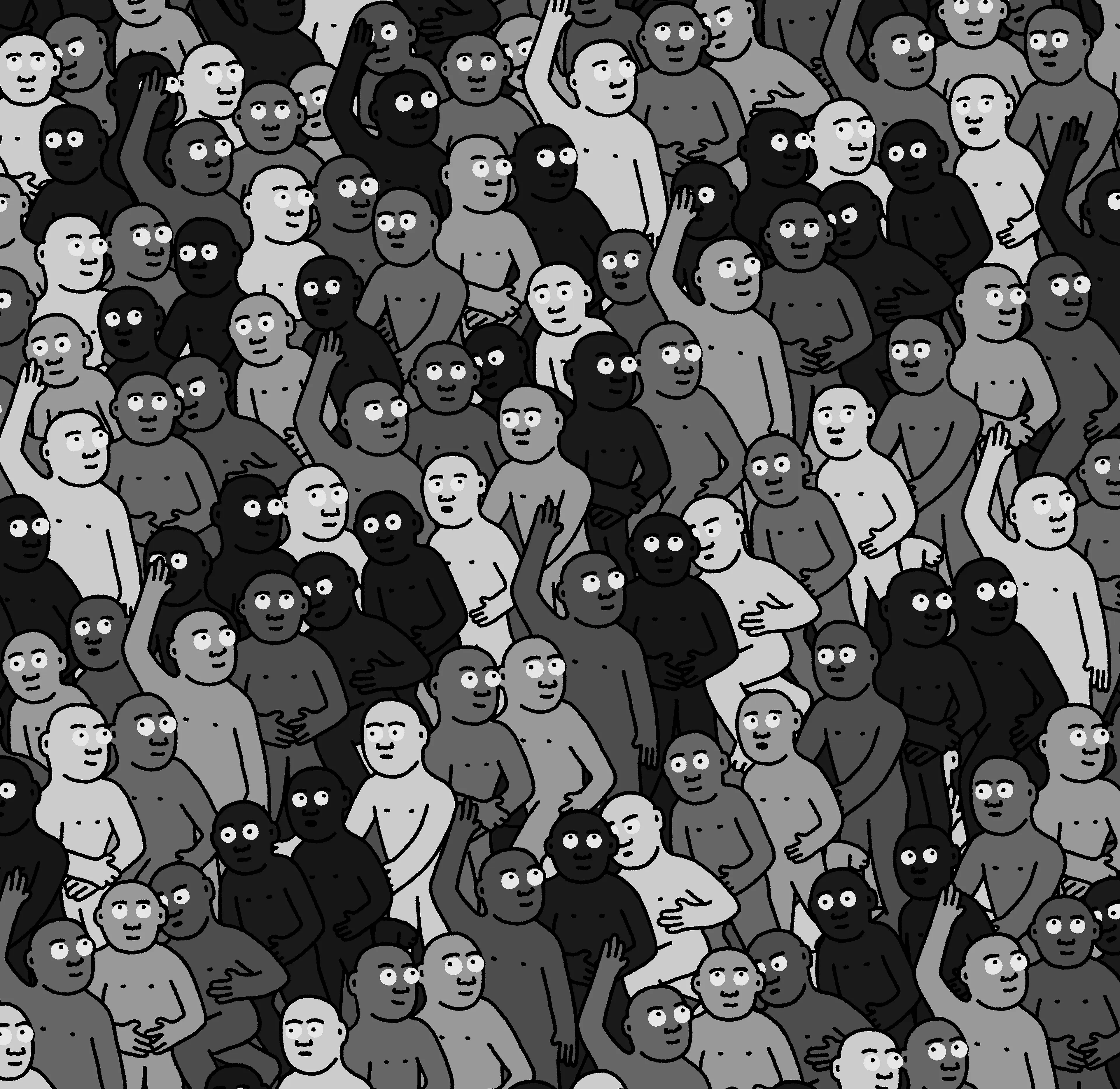 "Crowd" is an infinite-supply generative art collection by Creature World, composing Creatures of every color into endless unique combinations, created over the course of only 24 hours