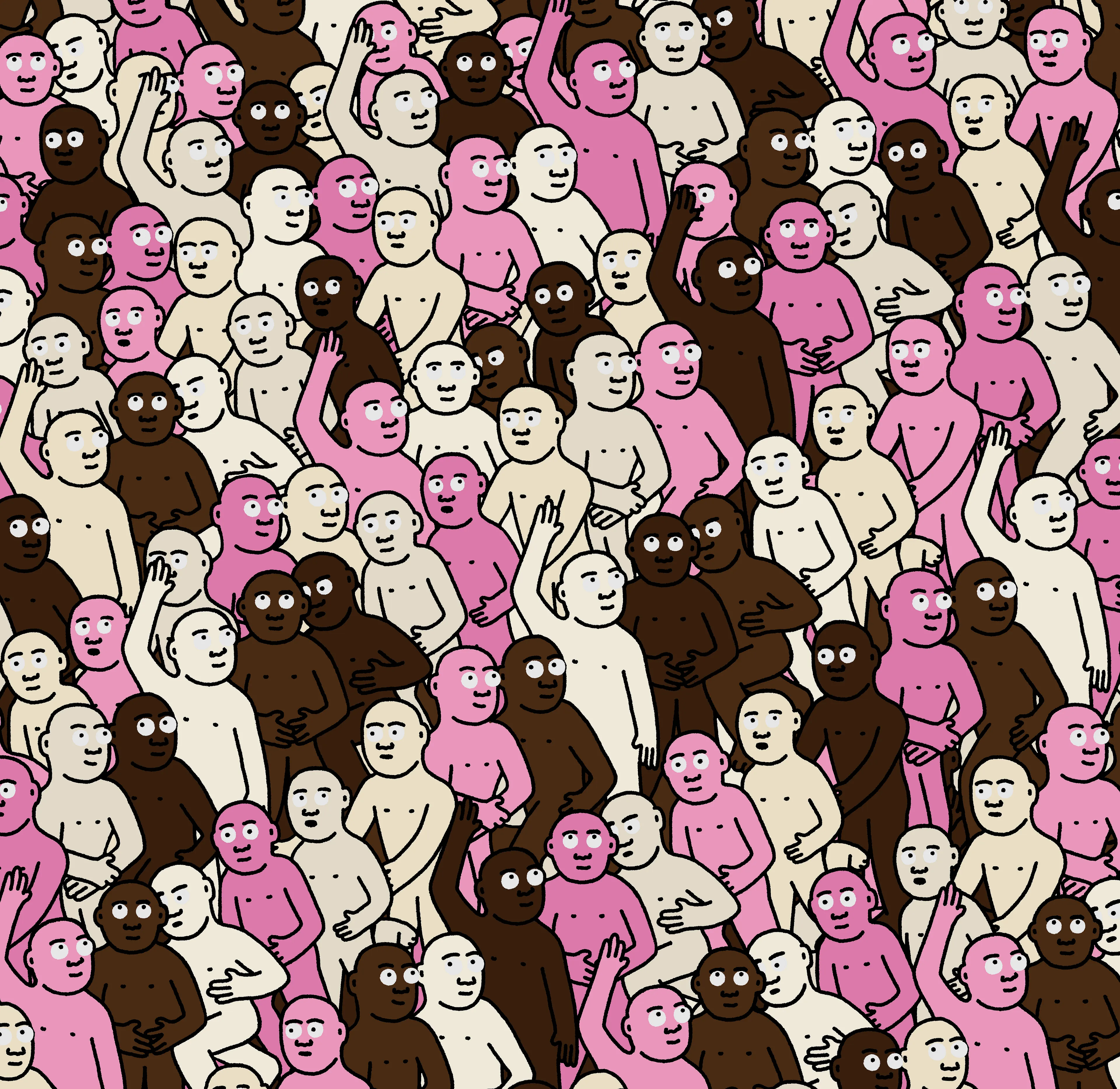 "Crowd" is an infinite-supply generative art collection by Creature World, composing Creatures of every color into endless unique combinations, created over the course of only 24 hours