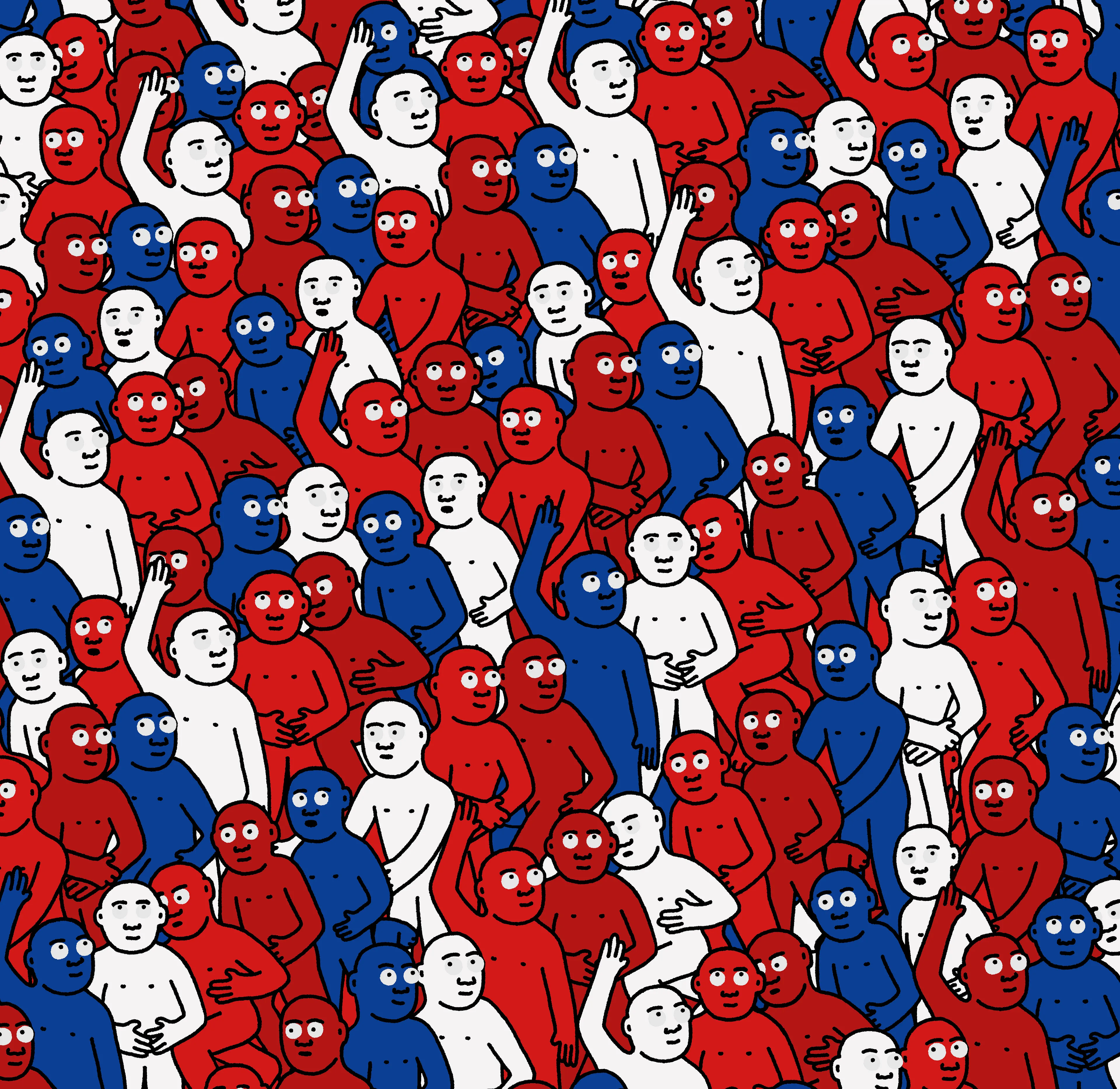 "Crowd" is an infinite-supply generative art collection by Creature World, composing Creatures of every color into endless unique combinations, created over the course of only 24 hours