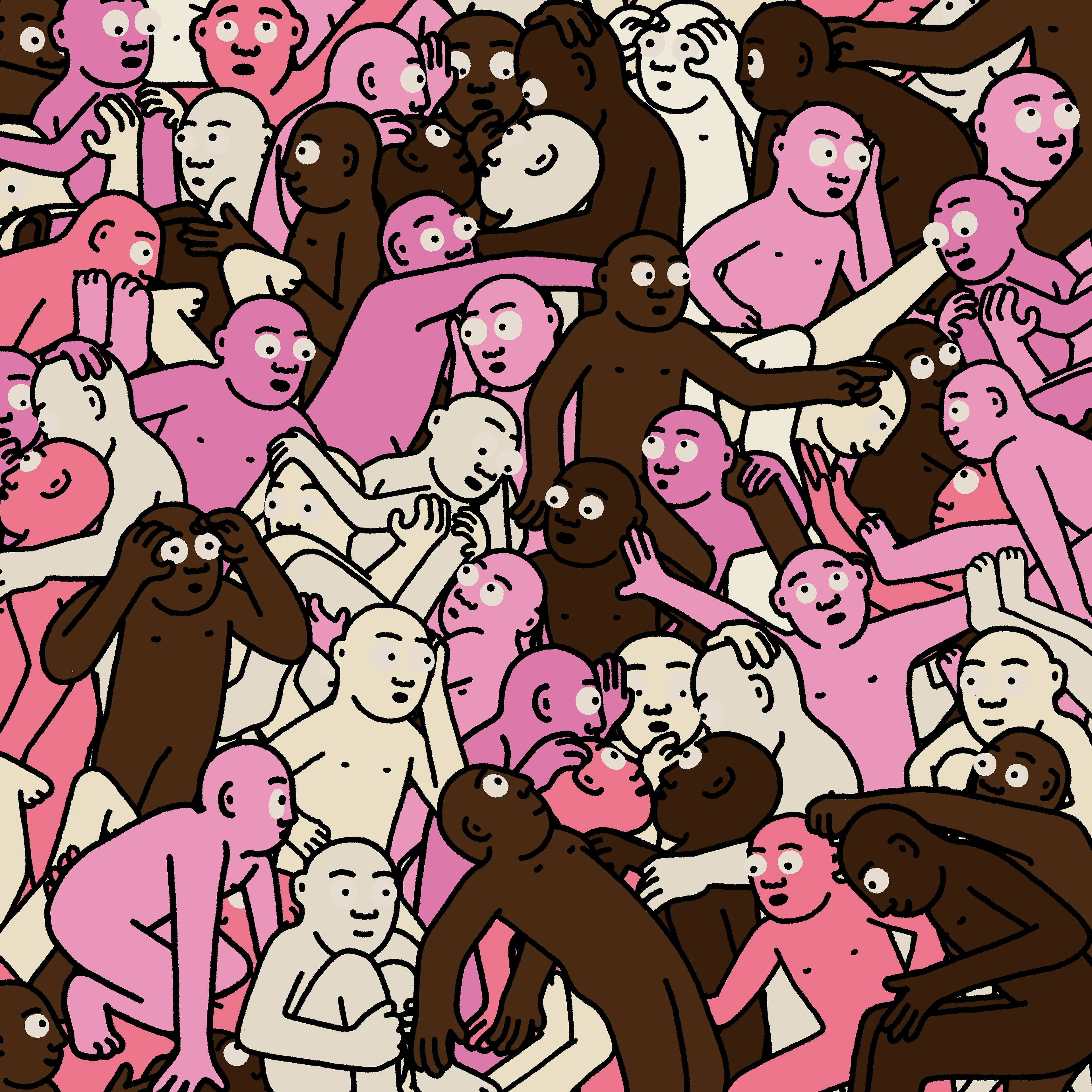 "Crowd" is an infinite-supply generative art collection by Creature World, composing Creatures of every color into endless unique combinations, created over the course of only 24 hours