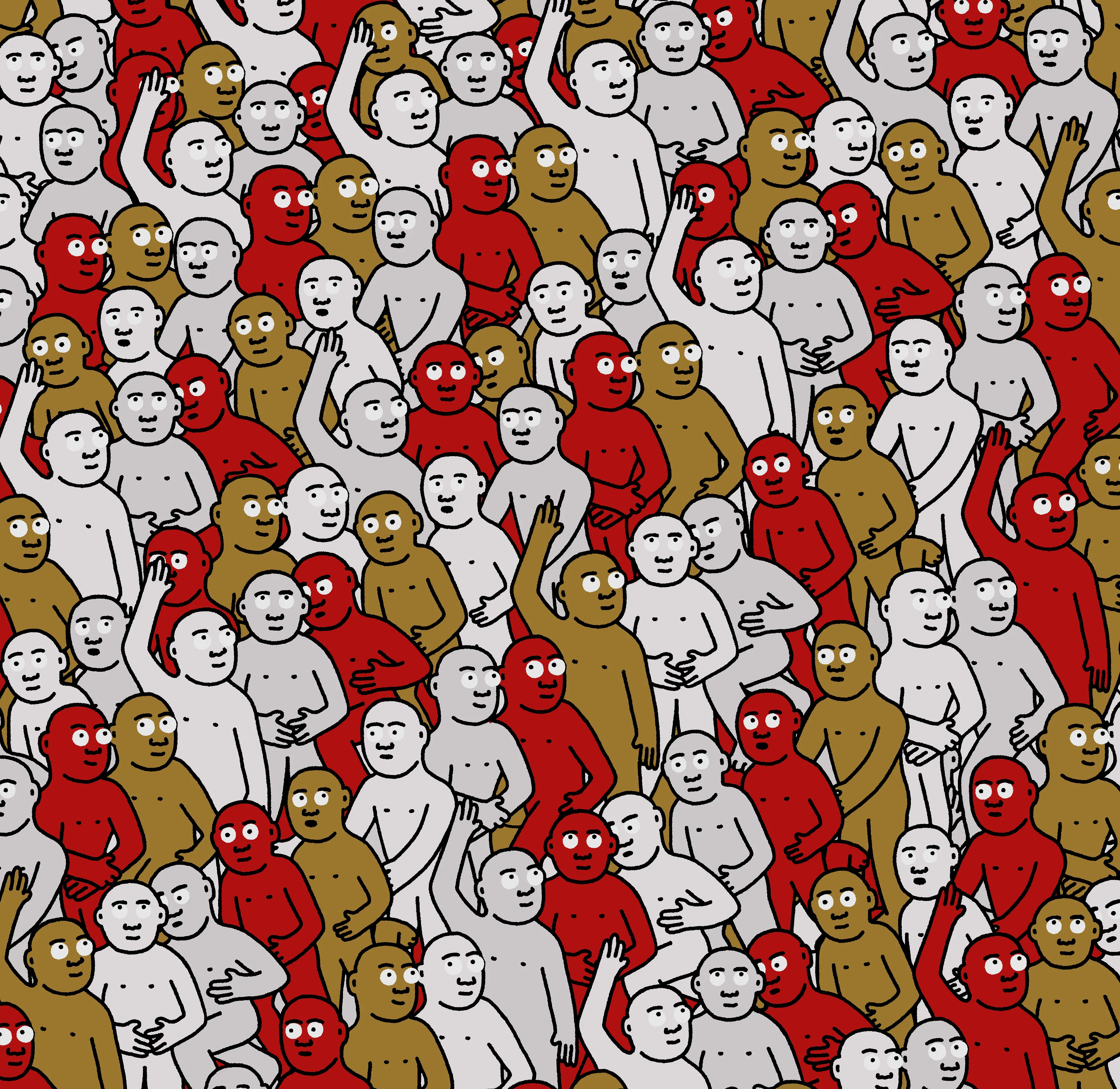 "Crowd" is an infinite-supply generative art collection by Creature World, composing Creatures of every color into endless unique combinations, created over the course of only 24 hours