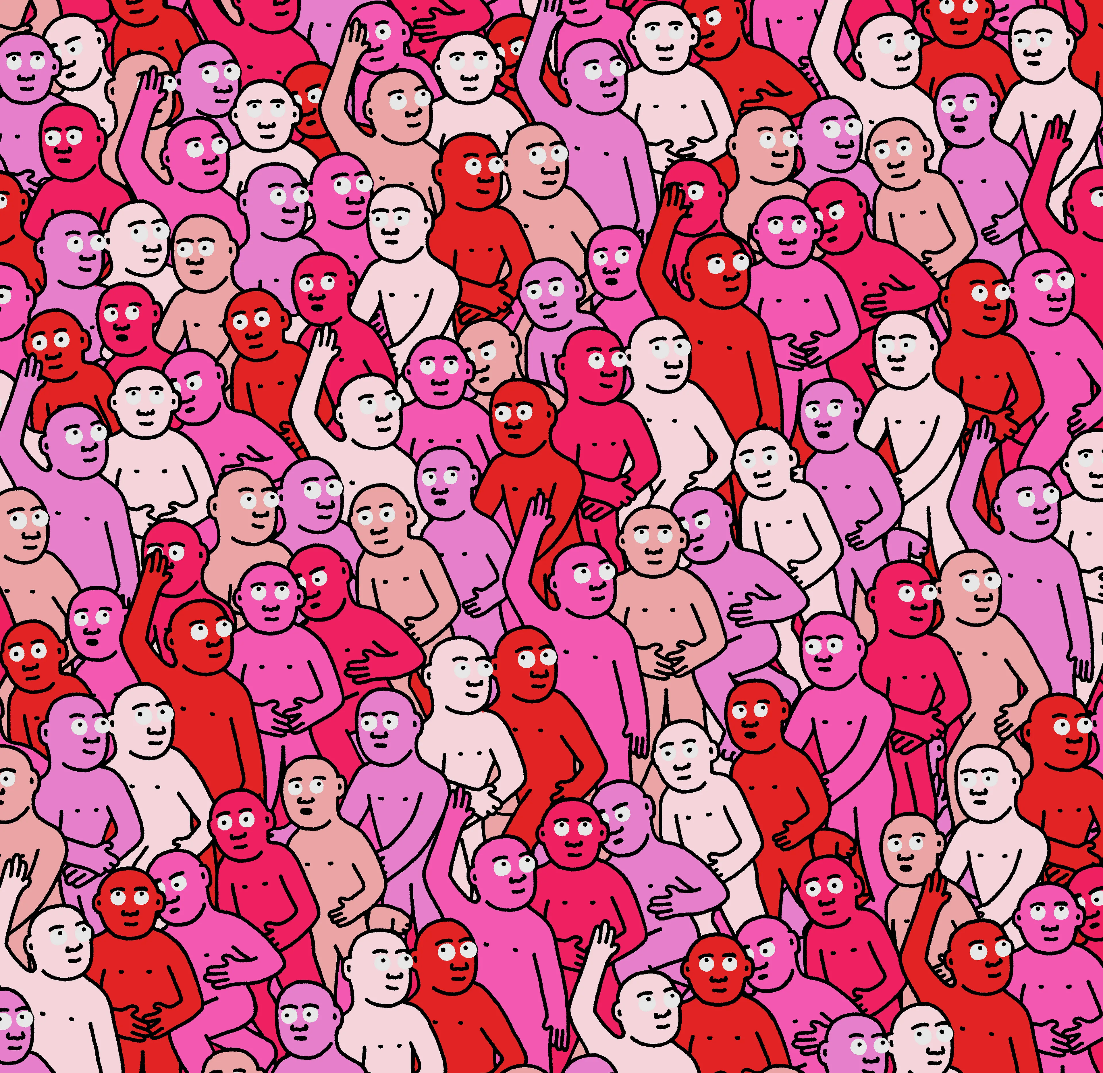 "Crowd" is an infinite-supply generative art collection by Creature World, composing Creatures of every color into endless unique combinations, created over the course of only 24 hours