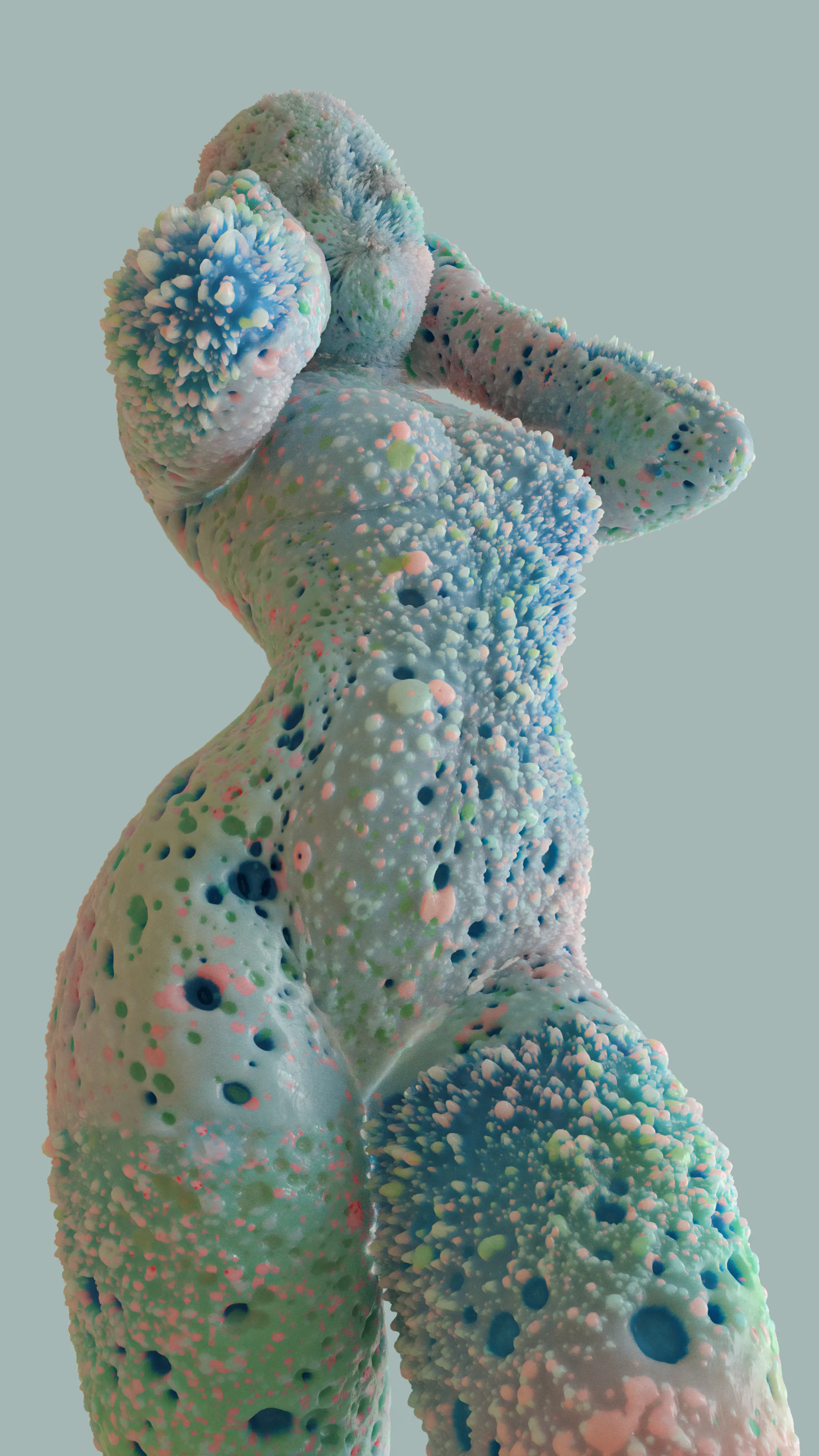 Series of digital 3D sculptures created with hand drawn/painted 3D materials.
I used a unique technique that I developed over the years in my 3D design.
2048x3640

My artworks are heavily inspirational – whenever I see something interesting that triggers an emotion or a memory, I’ll transform that into a concept. They are just the projection of my imagination. My digital sculptures depict the complexity of emotions, pleasant and unpleasant. I try to tell stories with my renderings that make people wonder. The art is good if it makes you feel something.