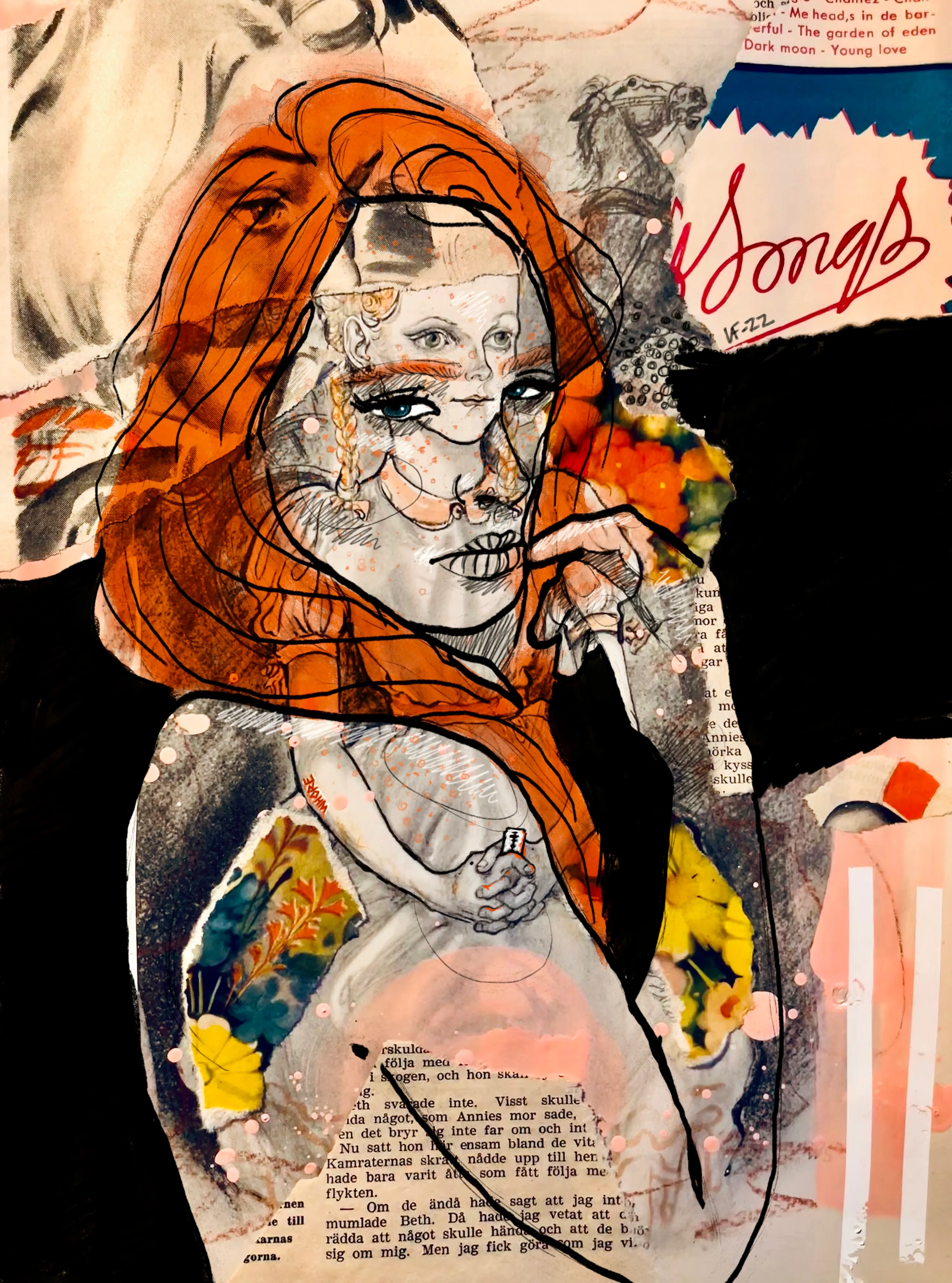 At 11 I cut the word "whore" into my arm in an attempt to deal with shame and trauma. At 17 I burnt the word "off" with a pack of cigarettes, smoking them one by one and then pressing them into the scar.

Read more about my process and the collection here: https://lisafogarty.se/tw