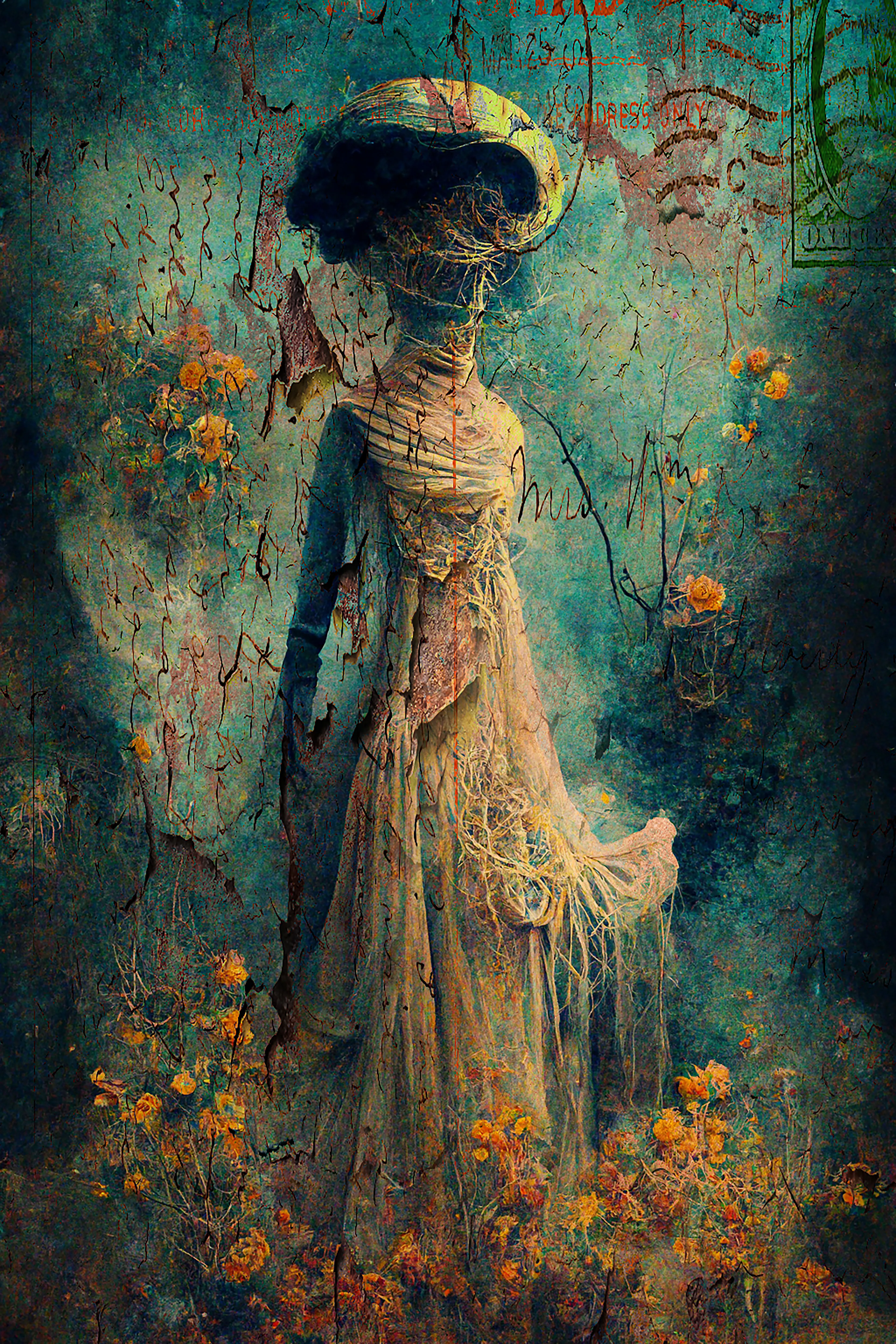 "she dreams of golden gardens and sweet glooms,
not marvelling why her roses never fall"
wilfred owen