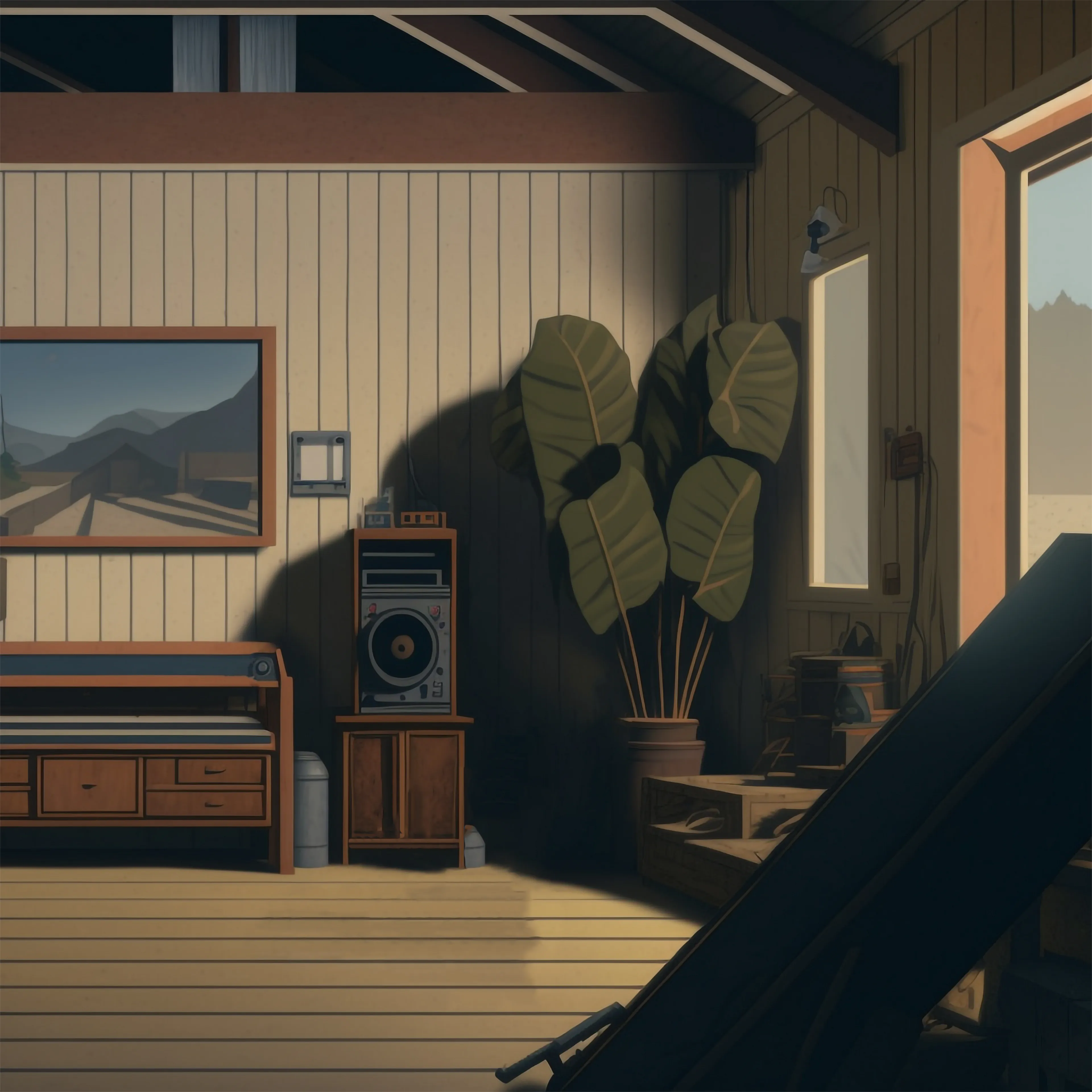 Coming home in the evening, to work alongside my dad.