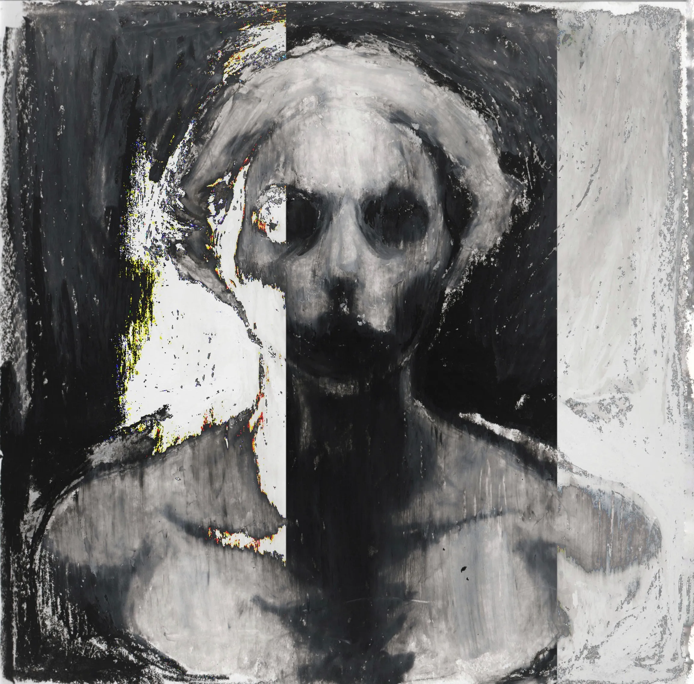 oil pastels on paper.