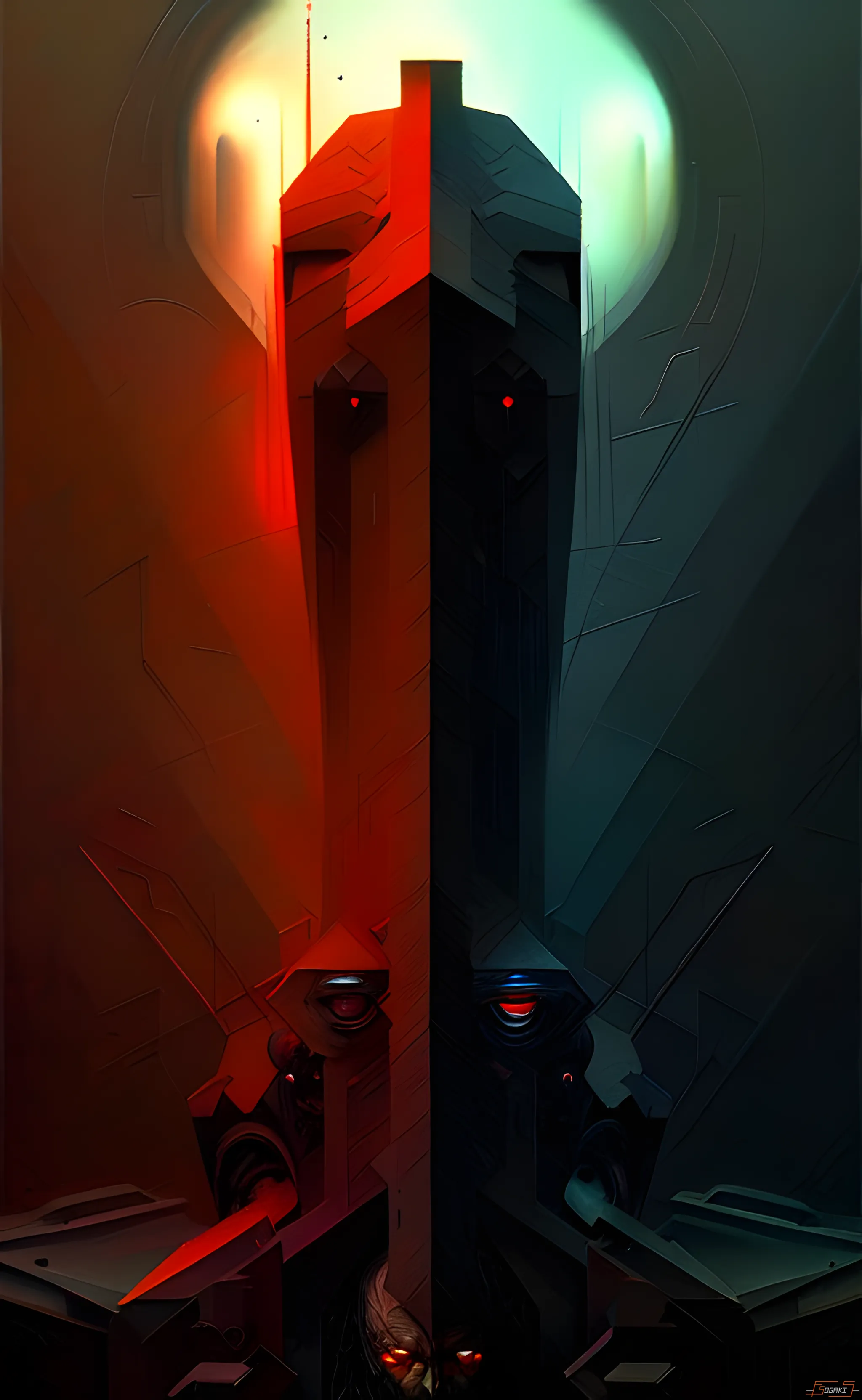 Dark Vision 01 | 1/1 | AI artwork by Sogaki | KnownOrigin minted April 2024 |