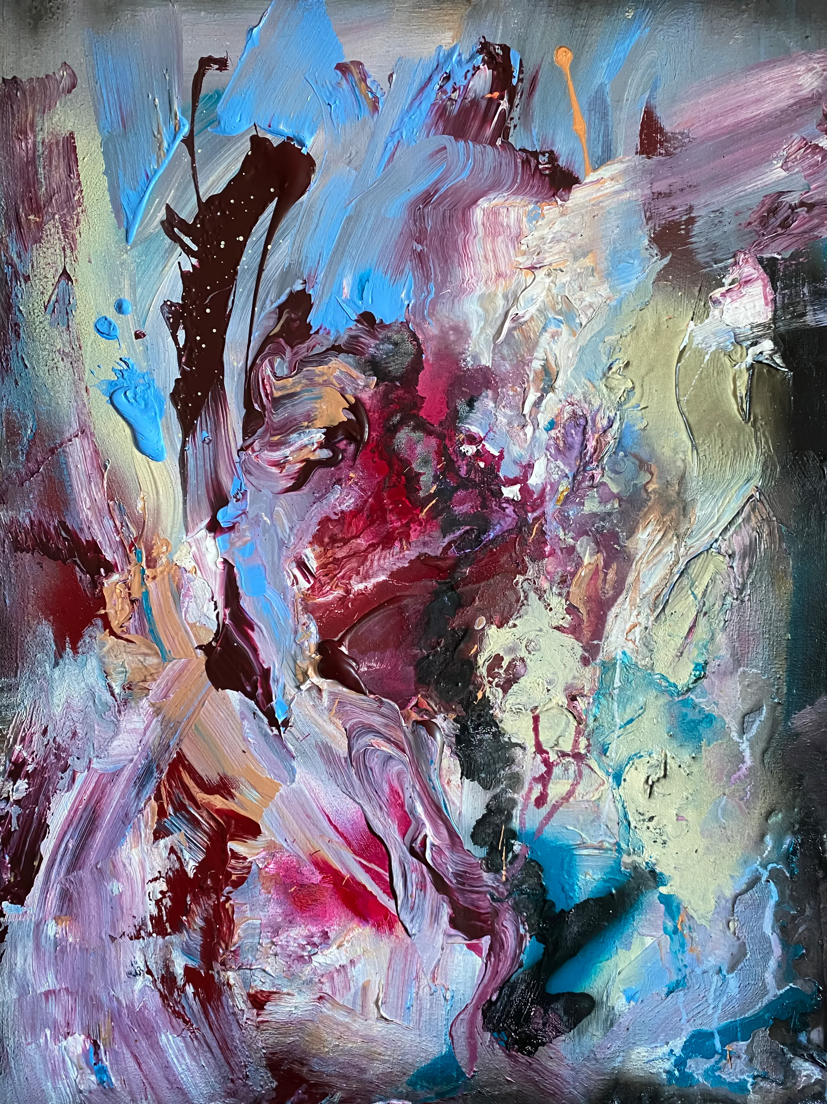 FLUX
2021

Original painting 80x60x5cms
Mixed media on deep edged canvas

Created in response to the rollercoaster of fluctuating mental health. Documenting the shifting of states. Painting and music is my therapy, and I hope it inspires others to explore it for themselves.

Physical painting available as unlockable for bids above 0.4ETH

23777 x