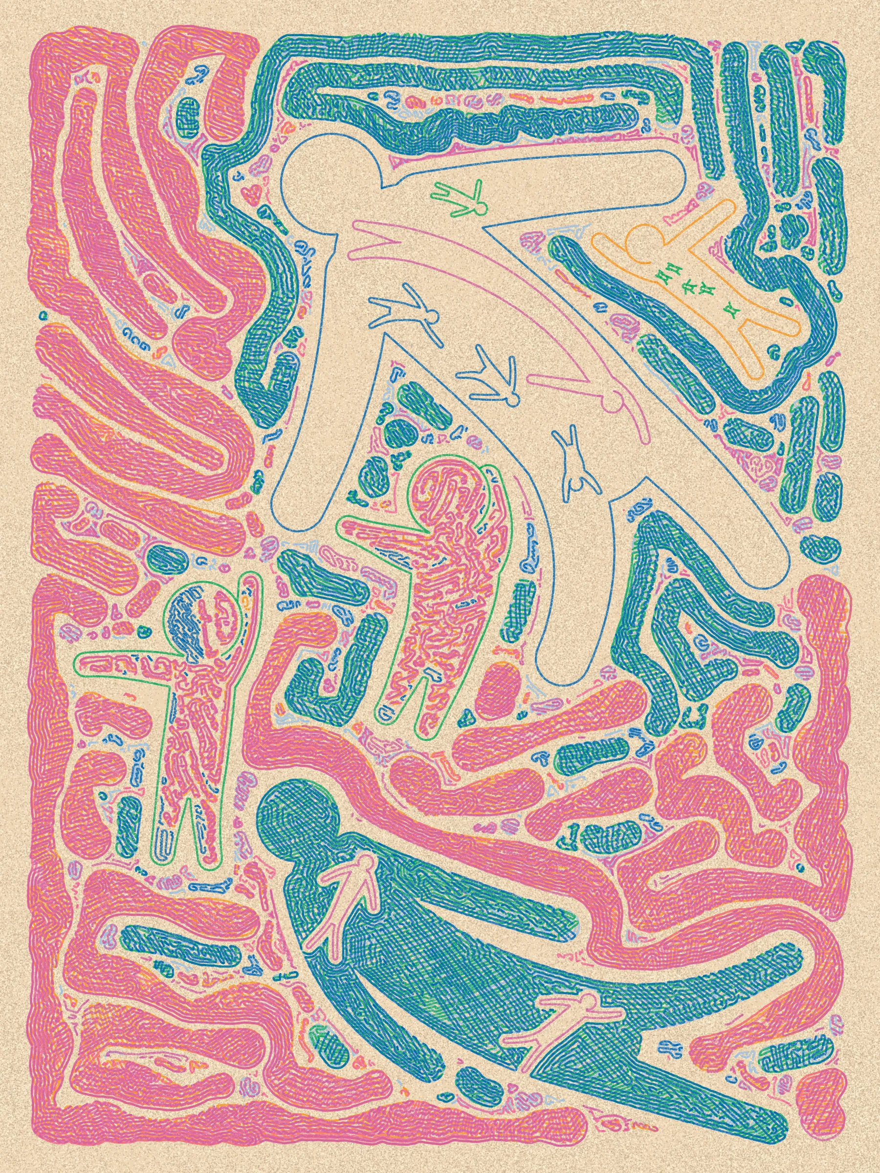 It’s a party! Scribble Party continues my exploration of recursive scribbling and plottable works, introducing figures drawn in dynamic, flowing forms that often resemble dance-like movements.

Each piece also represents the minter's participation in the game. Inspired by party games, a countdown clock starts with the first mint of the game. Subsequent mints will extend the game by resetting the clock to a minimum time threshold if less time remains. No more mints can occur once the clock reaches zero. Each mint also contributes to a prize, which can be withdrawn by whoever holds the last minted piece. As the game progresses, the contribution of each mint to the prize diminishes, and the clock extensions shorten, accelerating the game towards a conclusion.

The artwork is designed to be plotted on Arch A (9"x12") paper with 0.45mm or 0.5mm pens. The pen colors are selected from popular commercially available sets, ensuring easy replication.