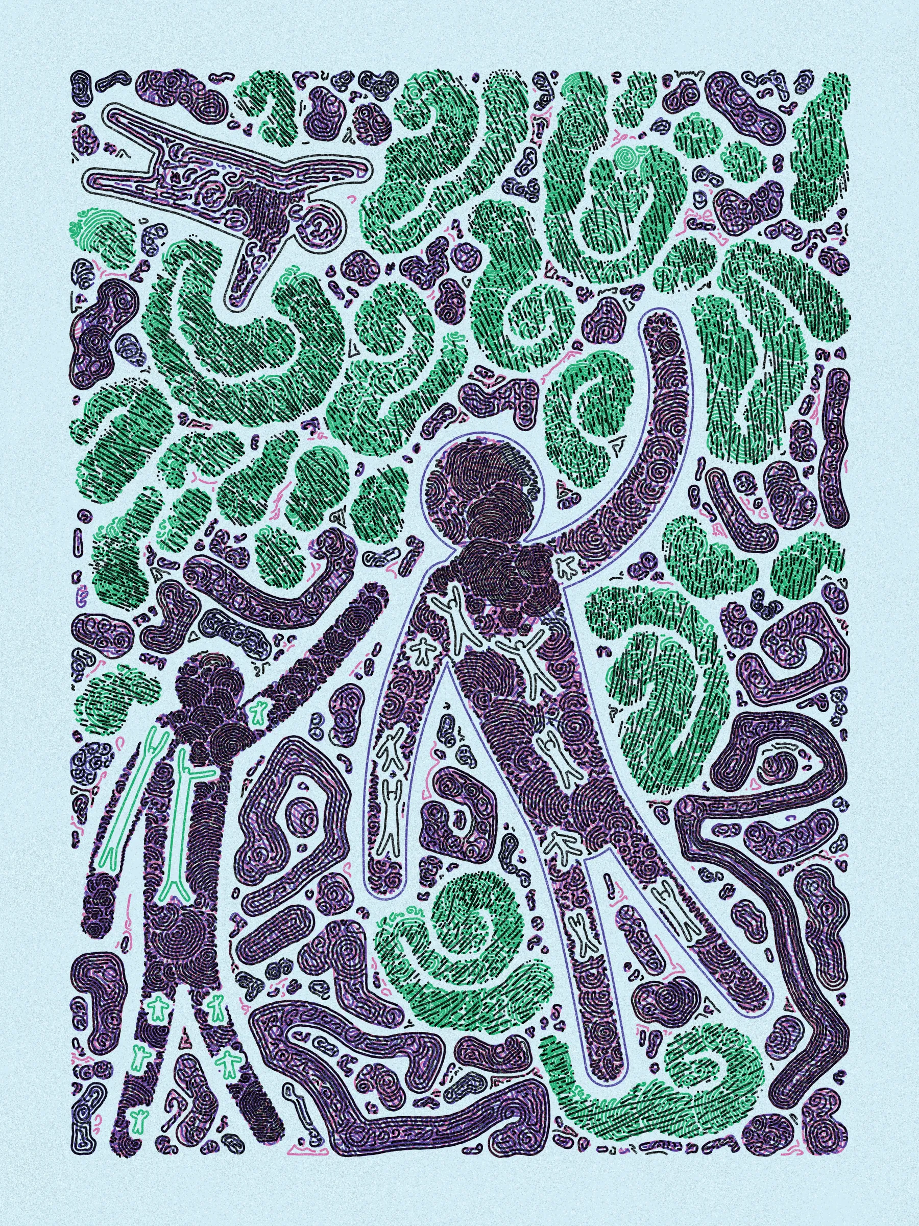 It’s a party! Scribble Party continues my exploration of recursive scribbling and plottable works, introducing figures drawn in dynamic, flowing forms that often resemble dance-like movements.

Each piece also represents the minter's participation in the game. Inspired by party games, a countdown clock starts with the first mint of the game. Subsequent mints will extend the game by resetting the clock to a minimum time threshold if less time remains. No more mints can occur once the clock reaches zero. Each mint also contributes to a prize, which can be withdrawn by whoever holds the last minted piece. As the game progresses, the contribution of each mint to the prize diminishes, and the clock extensions shorten, accelerating the game towards a conclusion.

The artwork is designed to be plotted on Arch A (9"x12") paper with 0.45mm or 0.5mm pens. The pen colors are selected from popular commercially available sets, ensuring easy replication.