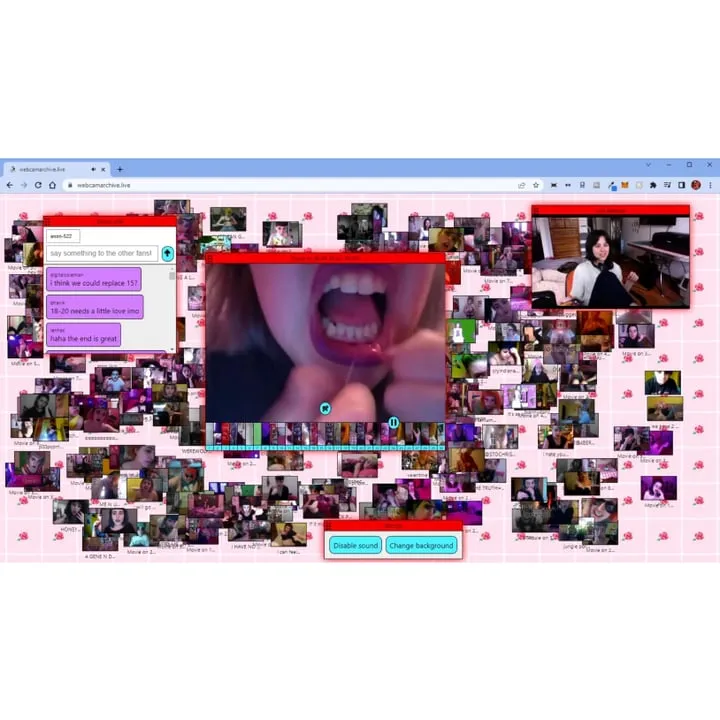 Performance and Auction: June 3rd, 2022 17:00 UTC+0 

The live performance is open to the public. Collecting this Access Pass grants access to an editioned recorded video of the live streamed performance.

Access Passes purchased before 17:00 UTC+0 on June 2nd, 2022 include access to editing Molly Soda’s video during live streamed performance and a recorded video of live streamed performance. Access Passes purchased after June 2nd do not include interaction.

The auction for the artwork created during the performance begins June 3rd, 2022 17:00 UTC+0. The auction winner will collect a unique video created by participants and recorded live streamed performance, sent within seven business days of live performance.

Since 2010, Molly Soda has captured audiences by frequently taking videos on the MacOS application Photo Booth with her computer’s webcam, documenting the mundanity of herself eating, dancing, singing, crying, or talking on the phone. Although many of these moments have been uploaded by the artist to YouTube, for every moment uploaded, there are countless recordings that exist unseen in her archive. Soda recognizes that digital media lends itself to the process of remixing — once uploaded to the internet, a video can be saved, re-ordered, stitched, paused, rewound, skipped, and chopped. This realization has led to a longstanding interest from the artist in publicly realizing and facilitating these processes. For “Movie on 06-03-22 at 1.00 PM,” instead of simply reworking and remixing her own archive for public view, Soda will hand-off hundreds of clips from the last decade over to participants. From the given audiovisual material, 100 viewers will have the ability to collectively create a new Molly Soda video, revealed at the culmination of the live stream. 