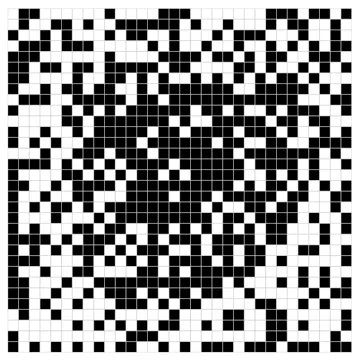 Performance and Auction: May 31st, 2022 20:00 UTC+0 <br/>The live performance is open to the public. Collecting this Access Pass grants access to an editioned recorded video of the live streamed performance. <br/>Access Passes purchased before 20:00 UTC+0 on May 30th include access to control 10 pixels during the live stream and recorded video of the performance. Access Passes purchased after May 30th do not include interaction. Access Passes do not include a unique woodblock print on paper.<br/>The auction for the artwork created during the performance begins May 31st, 2022 20:00 UTC+0. The auction winner will collect a unique woodblock print on paper, digital still image of final configuration, and recorded live streamed performance.<br/>Since 1996, each iteration of John F. Simon Jr.’s Every Icon series has been, at its core, a 32 x 32 grid on a digital screen, divided into 1024 squares, each representing a single pixel. But unlike prior versions, “Every Icon: BlockPrint” does not have the goal of moving through every computational variation, pixel by pixel, until the grid transforms into a black square. Instead, the artwork introduces variables related to chance and mediated human intervention that can only reflect a concentrated moment in space and time. <br/>Participants are each assigned ten of 1000 available pixels which they can turn either on or off in the span of 30 minutes. Once the clock stops, the grid will freeze. Whether the result is a distinguishable image or an abstract blotch, Simon will proceed to create a traditional woodblock print on fine art paper with oil-based matte black ink, mirroring the born-digital outcome.