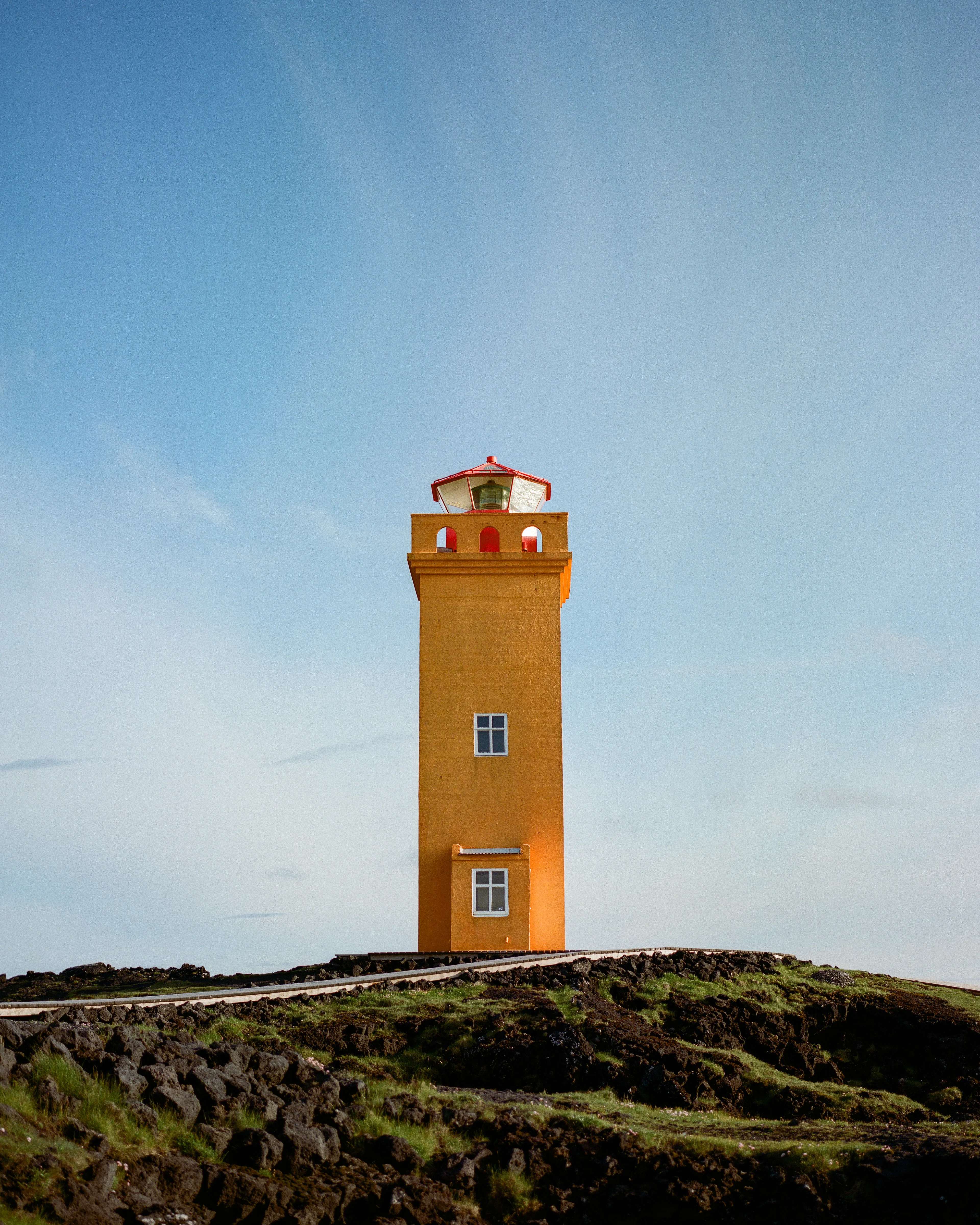 After making our way down a long, bumpy road made up entirely of black lava rocks, we reached the Svörtuloft lighthouse. The sounds of waves crashing, and seabirds circling overhead, serving as the soundtrack to this serene moment on the Snæfellsnes peninsula.