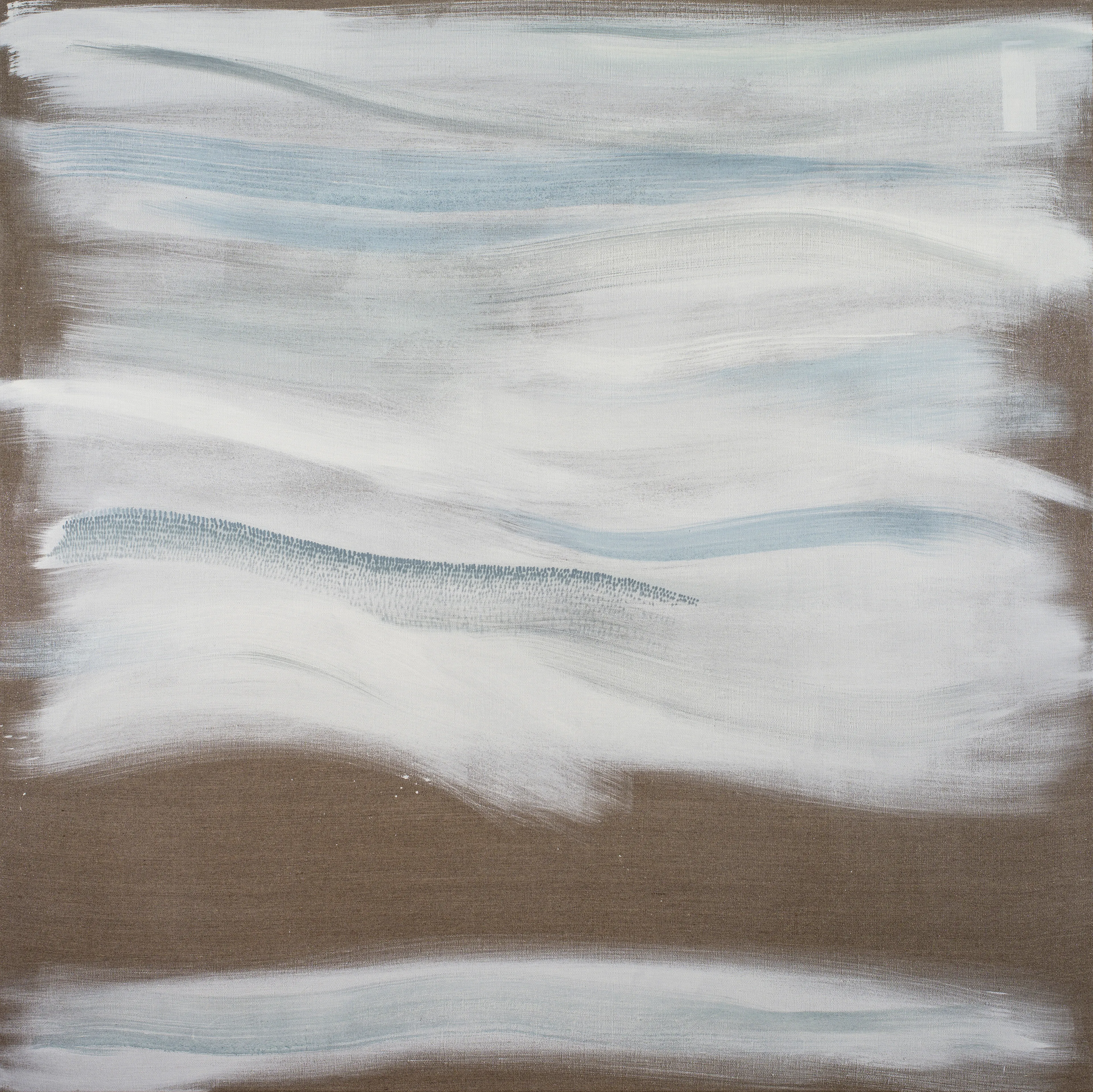 Liminal Space II  
"Art is a vehicle to express the intangible, making visible the invisible energies around and within us." - Gina Choy

Created by wielding traditional Chinese painting techniques and philosophy through a Western medium, this collection draws together the artist’s academic training of both historical fine art traditions. 

Painted with oils on exquisitely woven & twice sized Belgium linen this body of work completes the 'Liminal Space' series. The prelude to this work was painted in ink and pigment on rice paper and was something of a study for this collection.

In this subsequent collection, each work reflects the aesthetics of meticulous calligraphic mark making and the gestural movements of intuitive responses characteristic of the tradition of Chinese painting. They also lean into an abstraction of form to express an ephemeral experience of the natural world.

Applying an Eastern methodology to Western materials brought a somatic savouring to the process, creating a deep state of flow. Therefore, these images are artefacts of the sublime experience of painting as meditation as well as a reflection of the aesthetic beauty of nature.

This important body of work was celebrated in a solo exhibition at OneSpace Gallery in Brisbane, Australia (2017) and warmly reviewed by Professor Dong Ya, Head of the School of Art and Architecture at Tianjin University, China. This collection was also published in an article by the TAASA Review (VOL 28, No.4).  

Majority of these paintings were destroyed by flood in 2020, a few were reluctantly painted over to make way for new artworks. Of the remaining two physicals in this artist's possession, one will be gifted to the patron of its NFT counterpart (to be revealed to the collector after it’s acquisition).