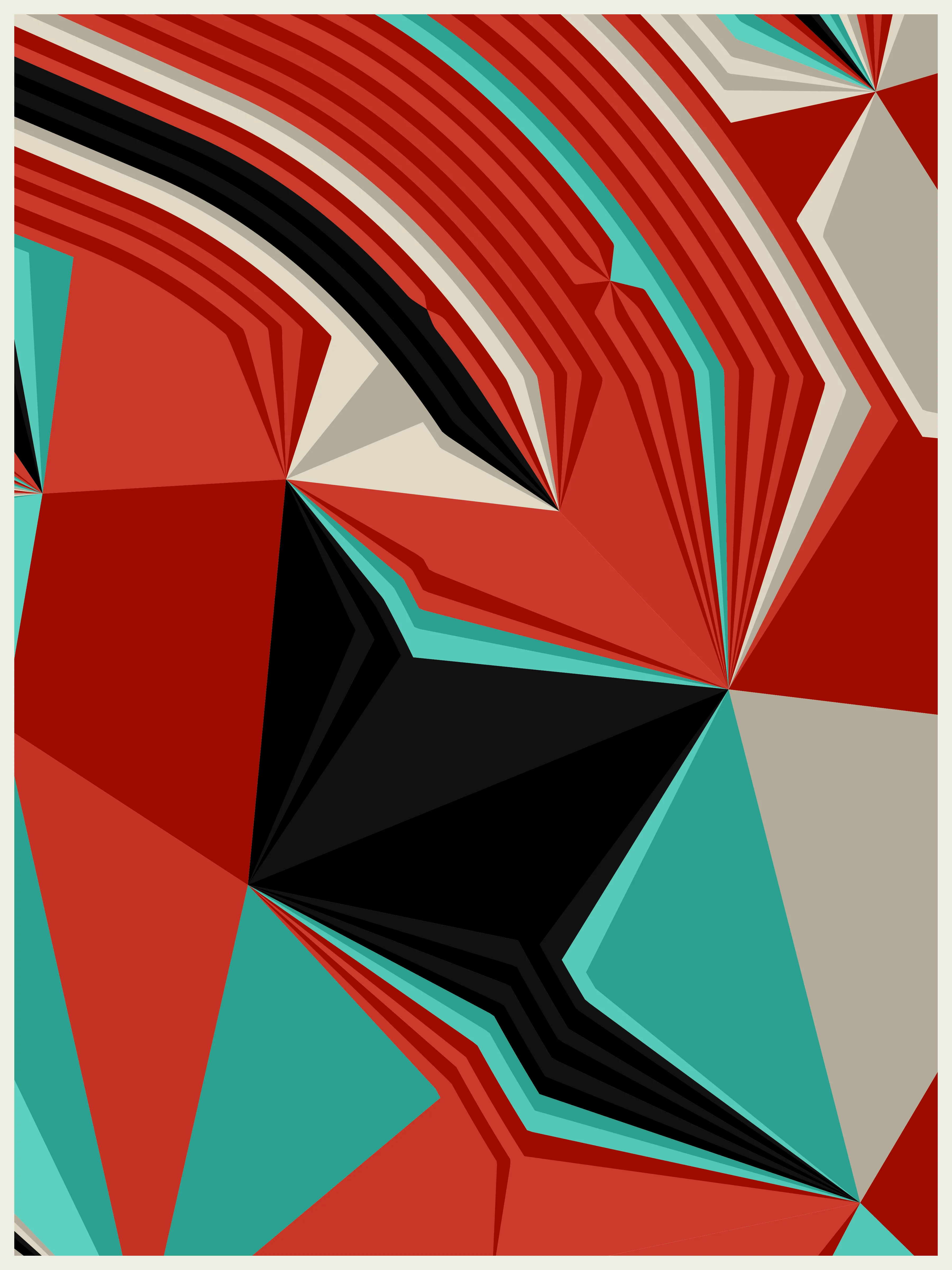Fold is a series that explores the diverse concepts of folding, merging them into an abstract, generative long-form work. From the natural undulations of sediment in the earth's crust to the human act of origami, folds wield significant structural and organizational power. Yet, they can also dramatically distort and redefine the shape and direction of the structures they form on the canvas.