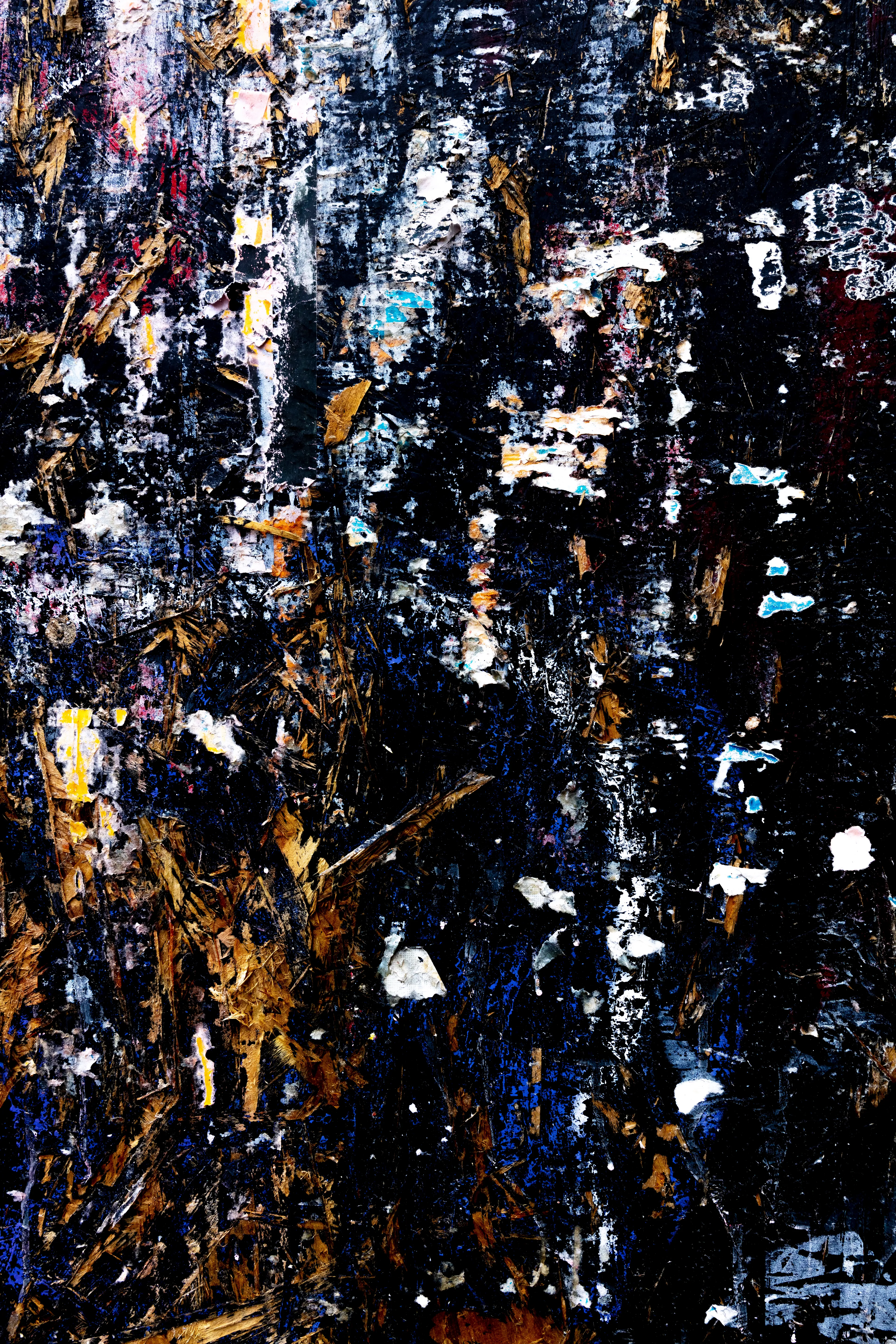 Thousands of successive human actions are recorded on each piece. They reveal the remnants of thousands of messages that have been replaced one after the other over time, over the years. What remains of the dominant culture? What remains of the culture we are sold? {Compendia+} is a collection of physical+digital pieces which questions the supposedly organic, programmed and systematic repetition of human gestures. The algorithm contains life or life defines the algorithm ? Digital file + Print 80x100cm Black matte wooden box frame Anti-reflective glass Physical artwork is only guaranteed on the first sale (discuss with owner for secondary market sales).