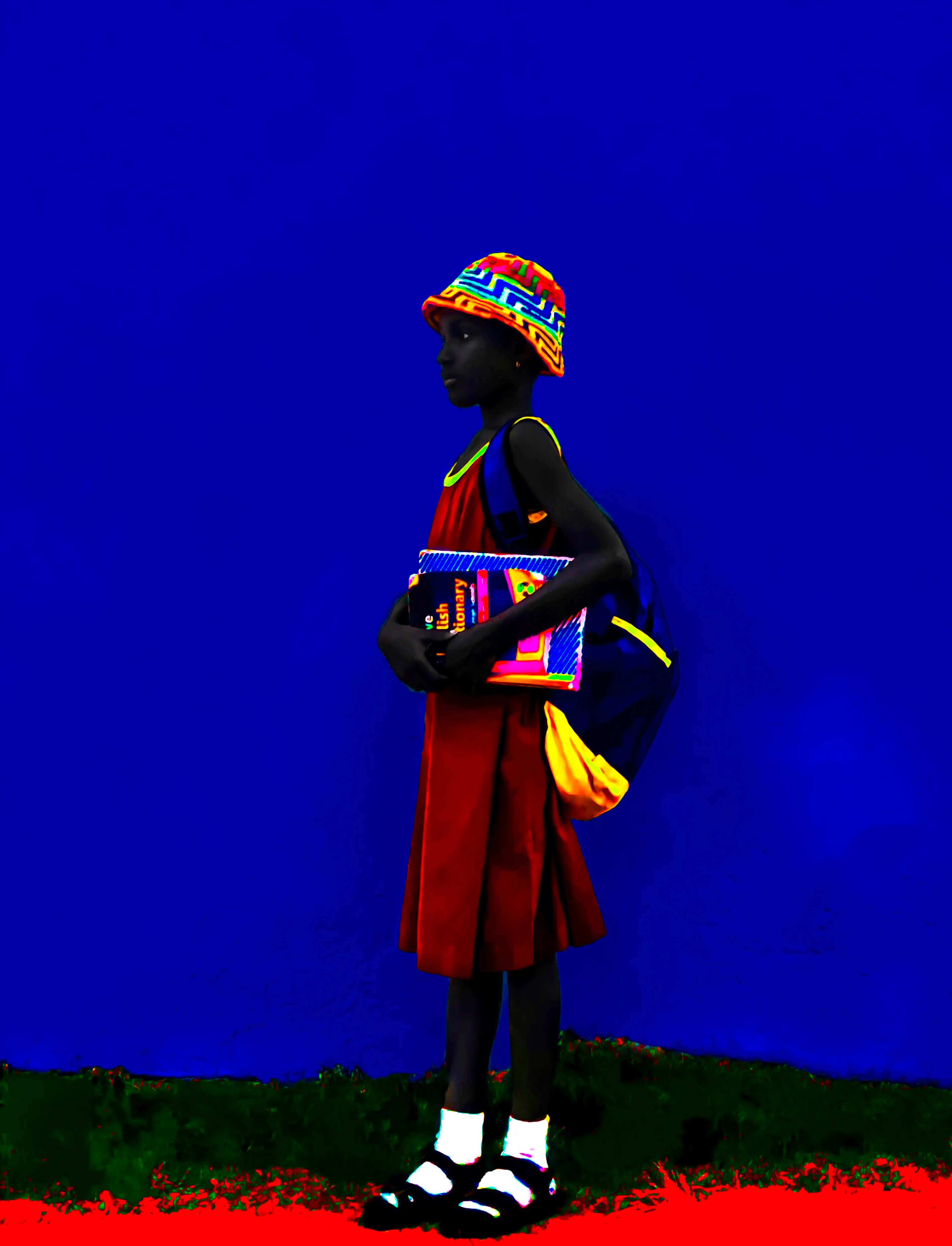 Ghanaian Schoolgirl by Sarfo Emmanuel Annor

The Essence of Color is a collection of 35 vibrant and colorful portraits celebrating the heritage and customs of Ghana. In this collection, Sarfo Emmanuel Annor explores the contrast between the black skin and joyful colors to shed light on African fashion, beauty and culture. 

Edition: 1/1