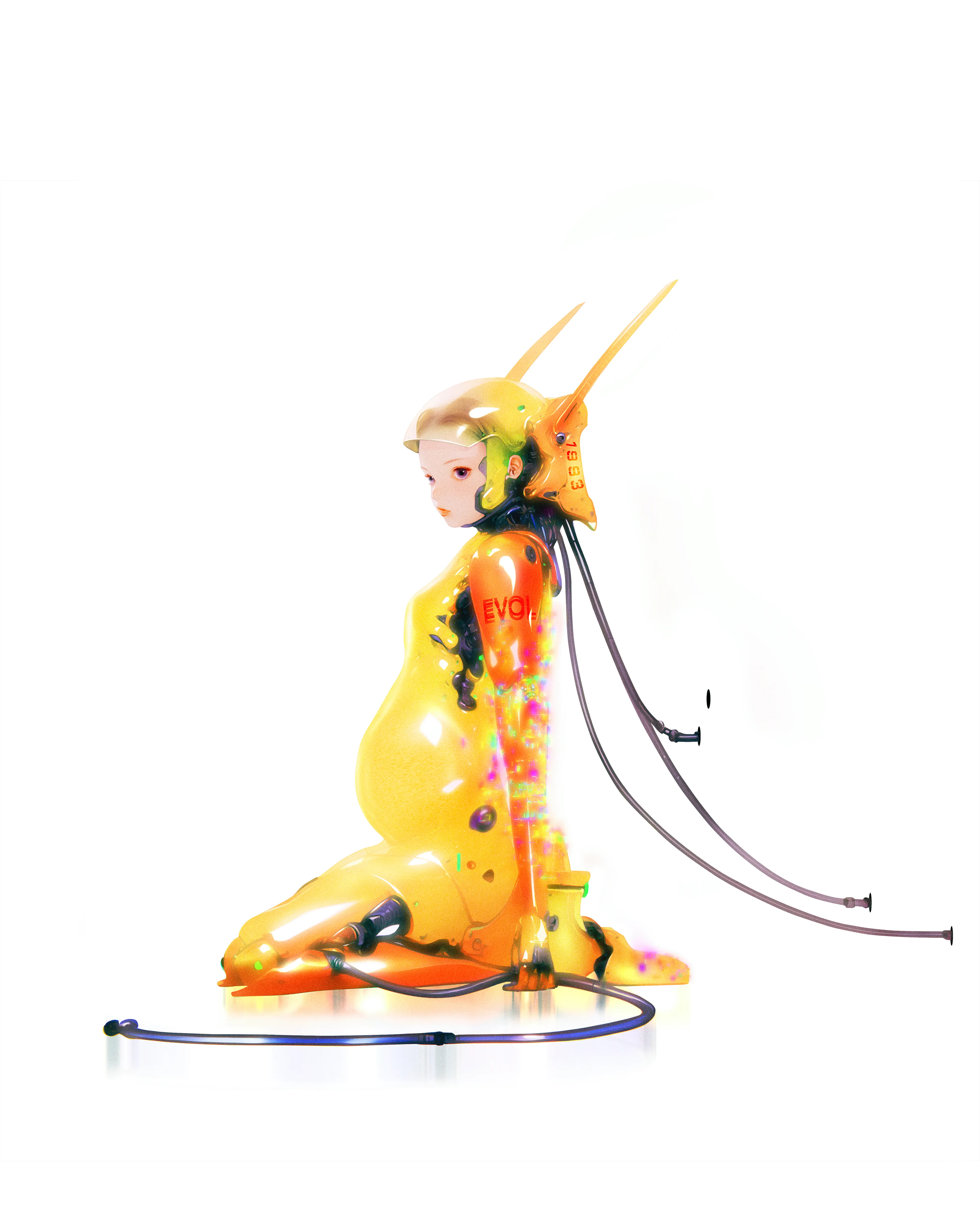 Escaping The Simulation
AI, Digital Painting, Digital Glitch Art, 2023