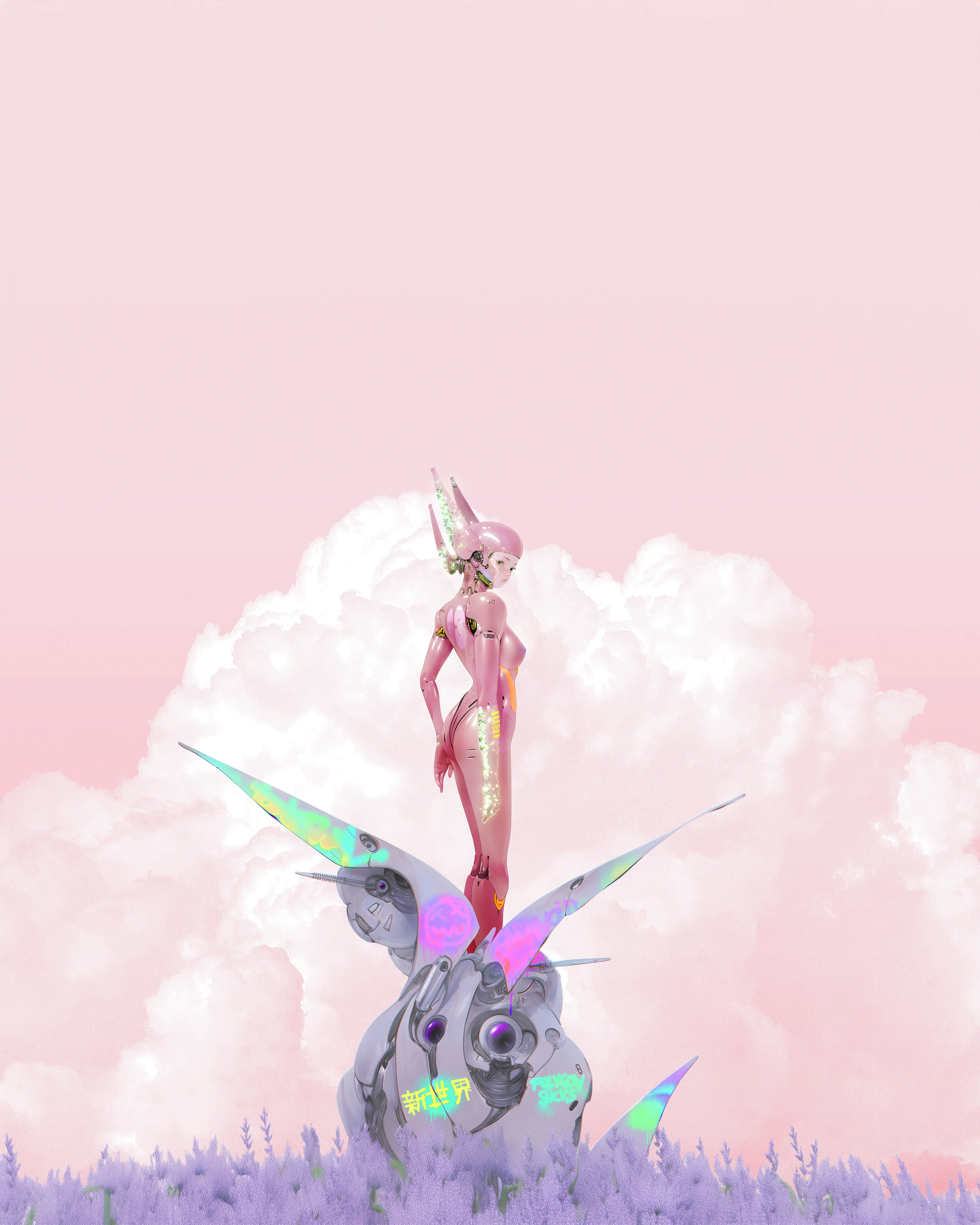 In Bloom
AI, Digital Painting, Digital Glitch Art, 2023