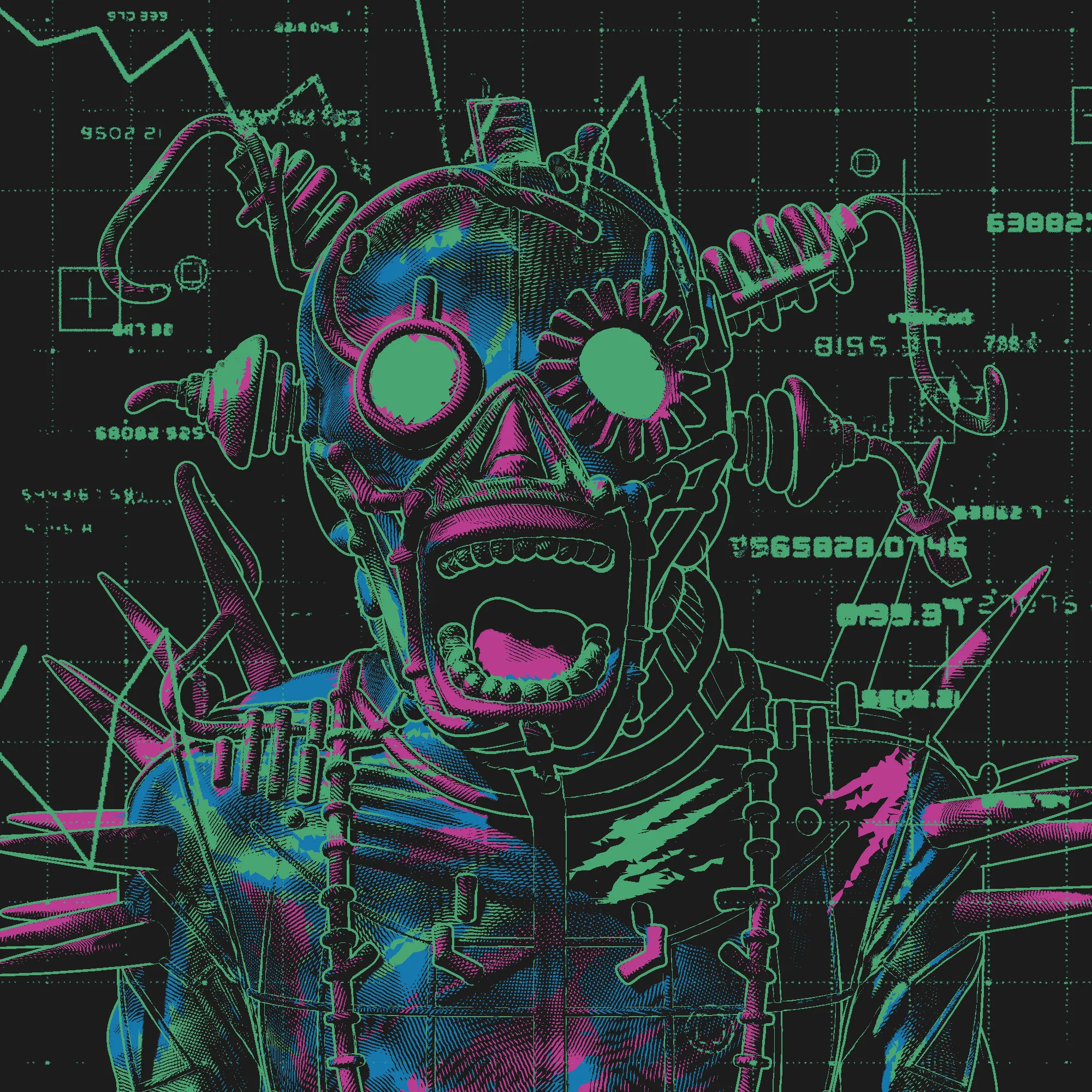 Jagged and unrelenting, The Vicious radiates raw fury made flesh, a creature of chaos wired with torment and fire. Their gaping maw and hollow eyes speak of hunger that knows no end, a force that tears through order with reckless abandon. Spikes, hooks, and coils crown their body like instruments of pain, yet they are not merely destroyers but catalysts of rupture, breaking stagnant ground to make way for change. To draw The Vicious is to face the storm of rage and upheaval, where destruction can be ruin or liberation depending on how one withstands the violence within.