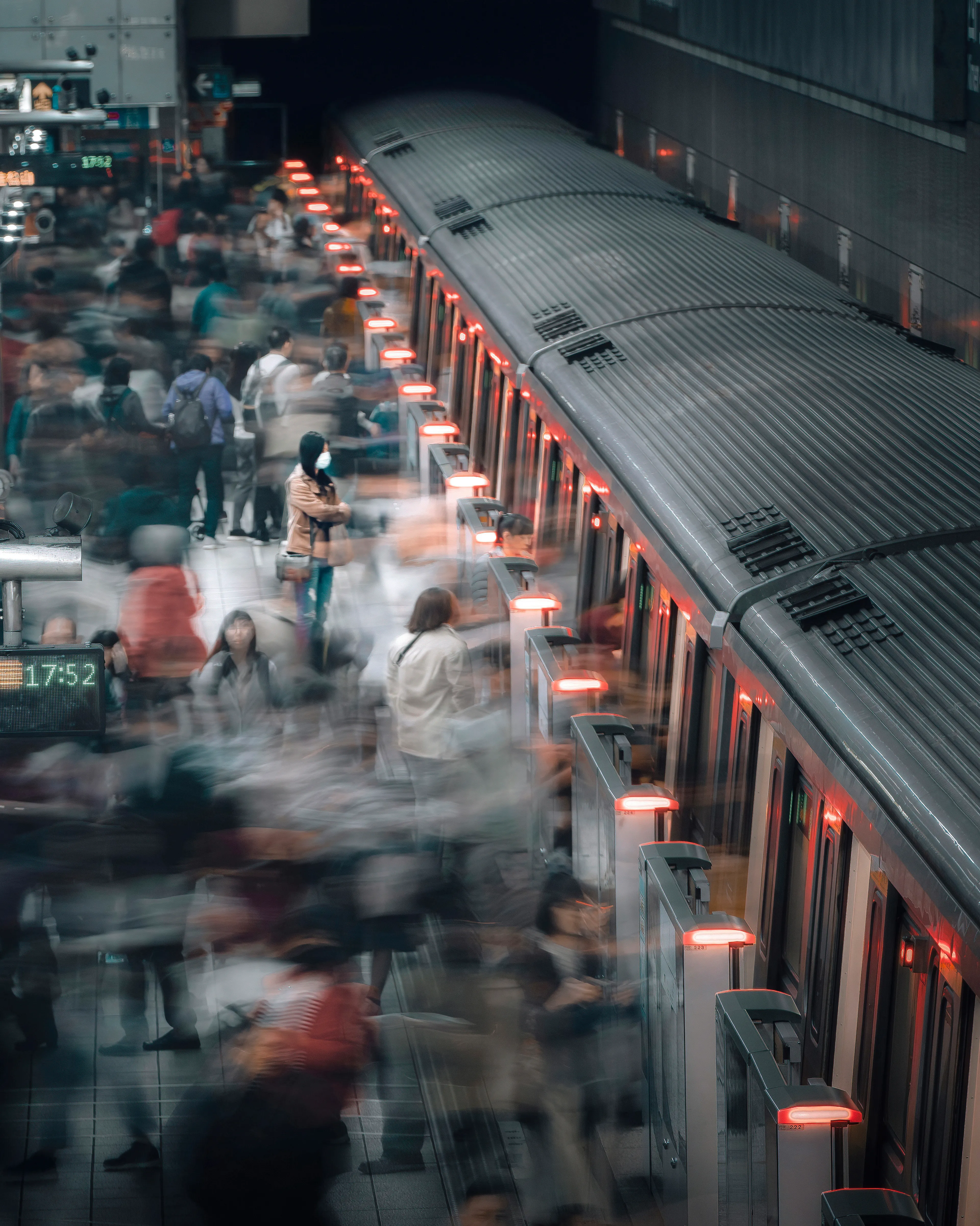 Faces blur in and out of context during the busiest times of day as endless commuters carry out their own unique journeys. As each individual moves from place to place, one person stands out from the crowd and in a brief moment is motionless in a sea of people. Her story is different from the rest but through all of her uniqueness, she shares the same commonalities of joys and struggles in daily life and the ever constant battle with time.

Billy Dinh. Taipei, Taiwan (2019)