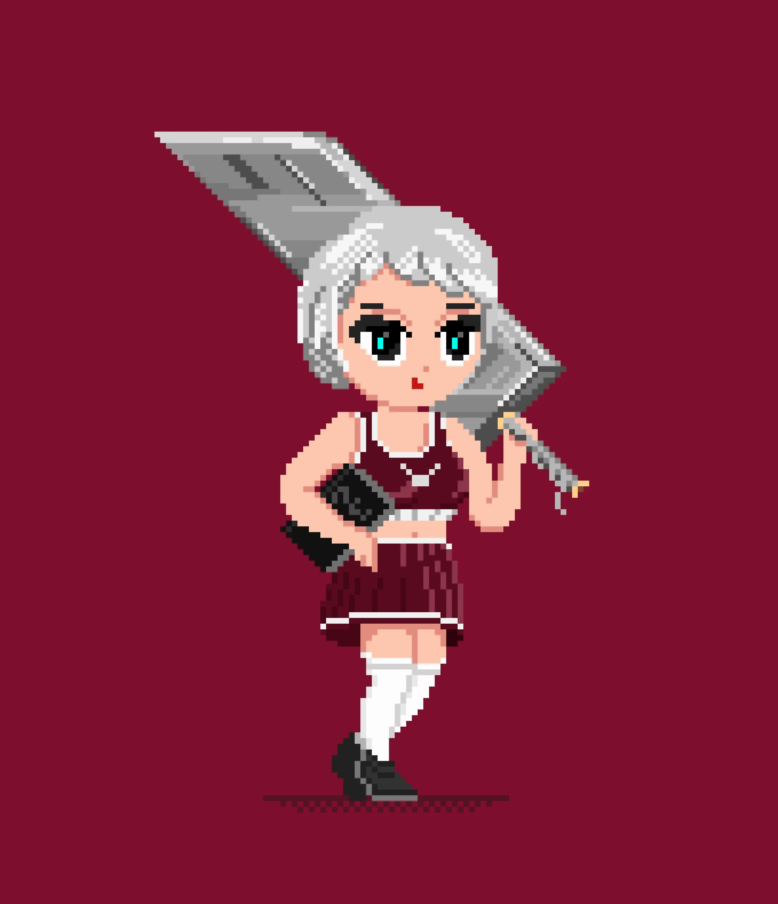 She is knowledgeable and warrior, nice and combative.

Daisy is based on uwucrew #2001.

2720x3160 px