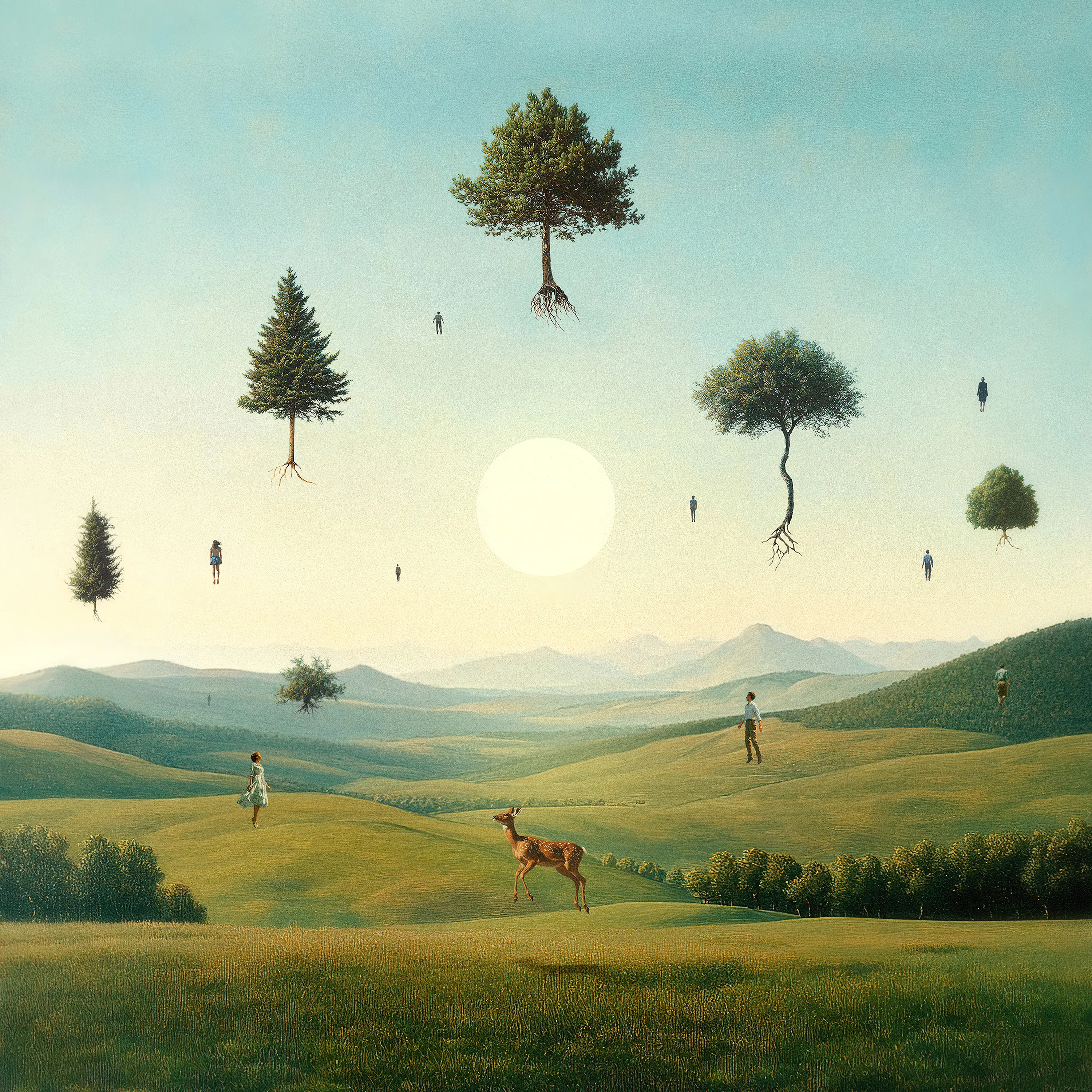 Fran Rodríguez aka lacabezaenlasnubes (spanish for "head in the clouds") is a digital artist based in Spain. He is famously known for his striking images depicting his interpretation of humanity’s place in the universe. Fran’s work is deeply inspired by his early fondness of surrealism and psychedelia. In his 20 year career, he has worked with bands such as Weezer, Tame Impala and Tycho creating visual elements for their concerts and albums and his work is exhibited and sold all over the world.