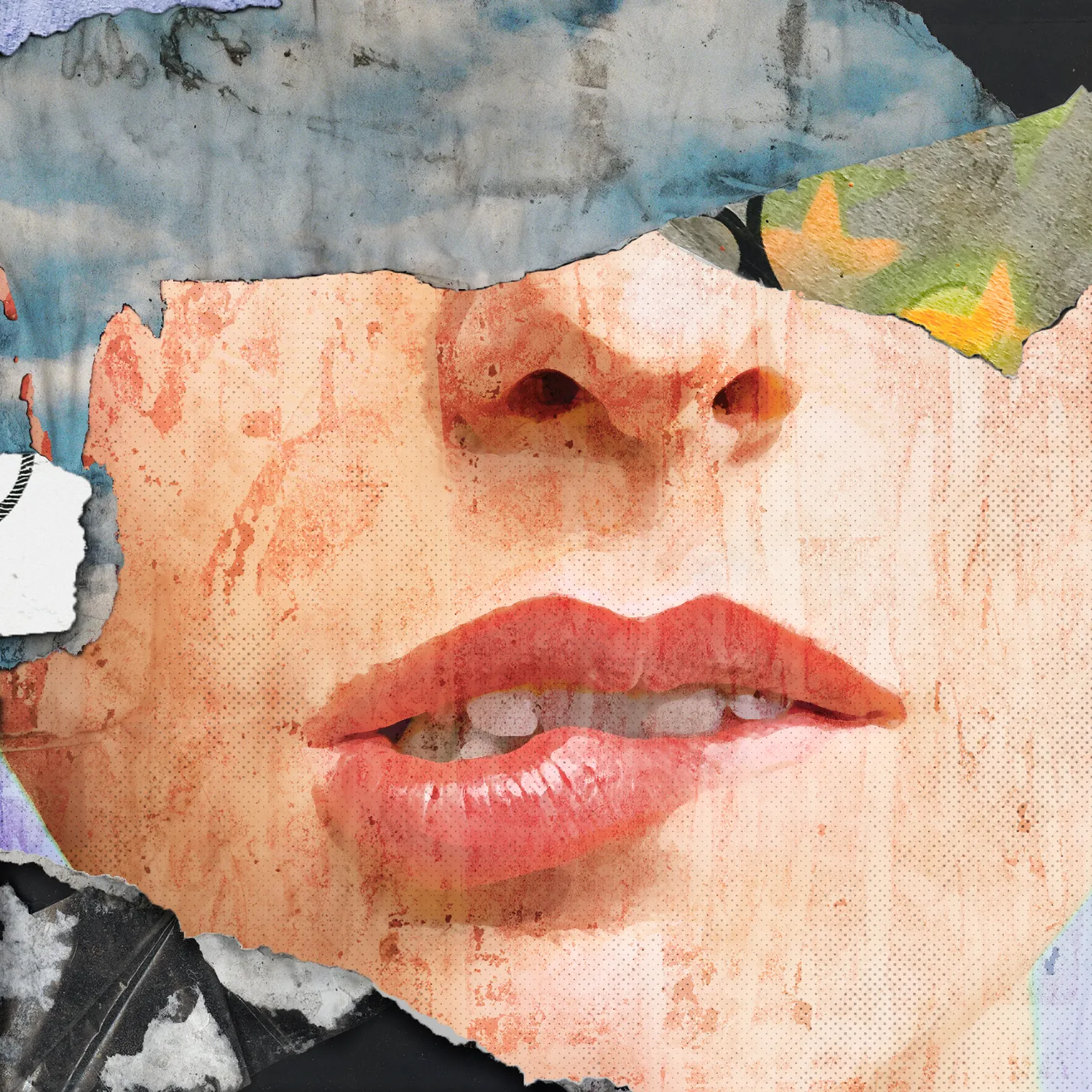 1mouth is a collection of 50 unique digital collages made by miirror.