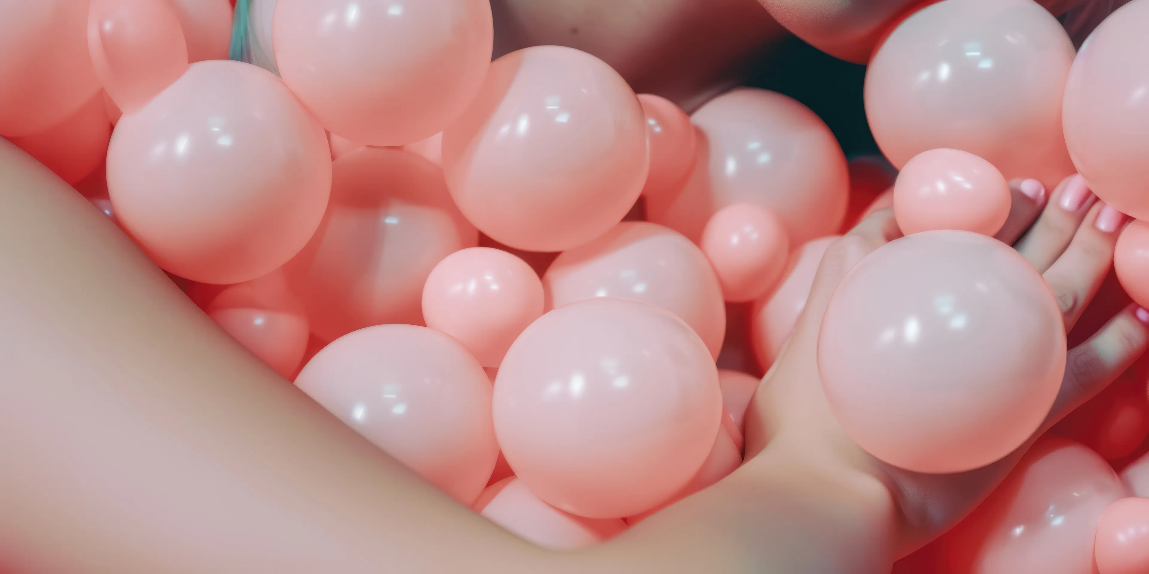 In the confines of the ball pit, innocence and exploration meld.