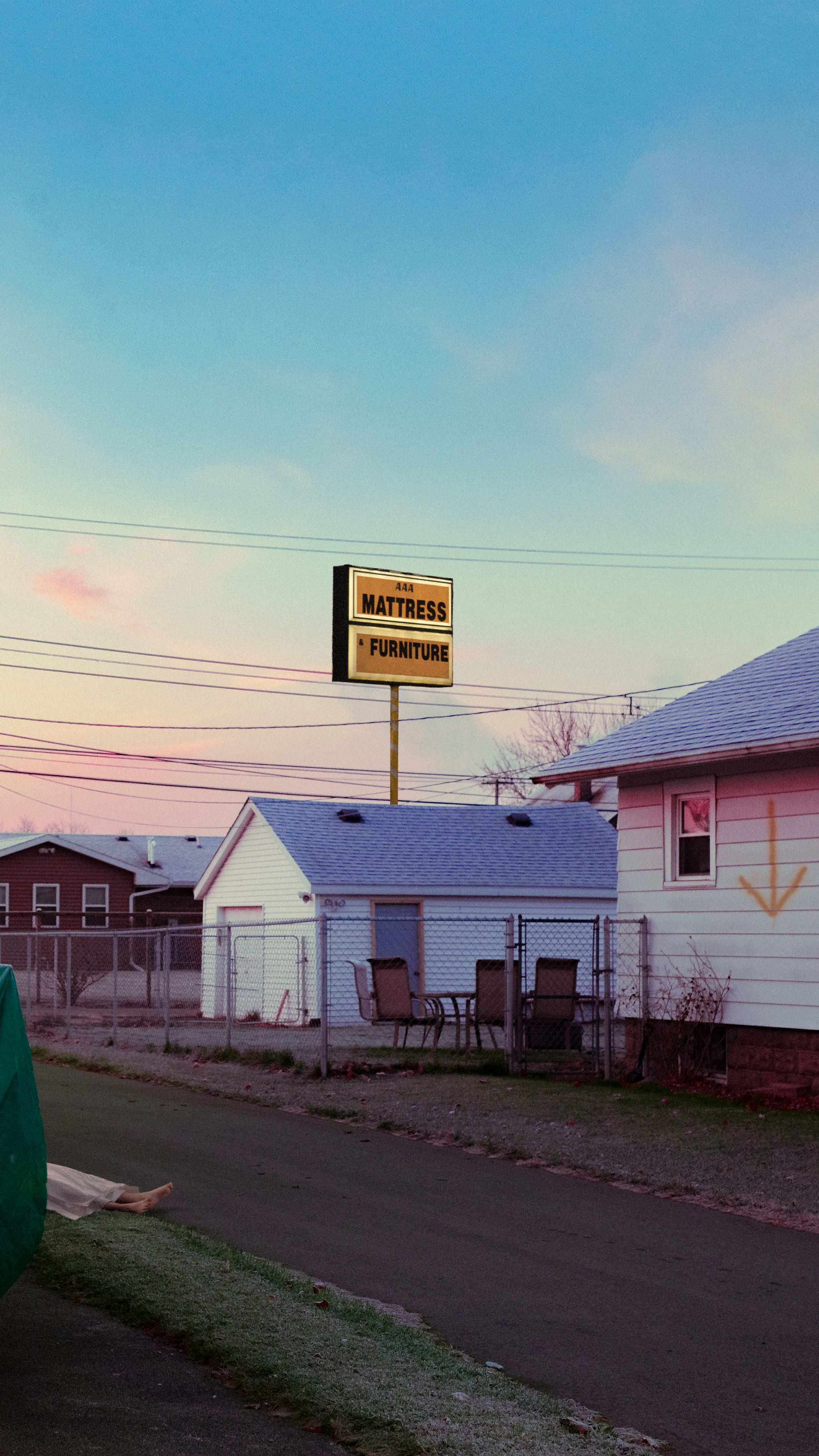 This artwork was minted for the show opening at SuperRare Gallery in NYC on June 22nd 2023.

"Lavender" is a composited photograph that uses color and symbolism to represent the place I grew up. In the small town in Indiana often neighborhoods clash with commercial signs and buildings. This atmosphere created a strange and otherworldly place to address tings like death, mental illness, and religion when I was a young man.