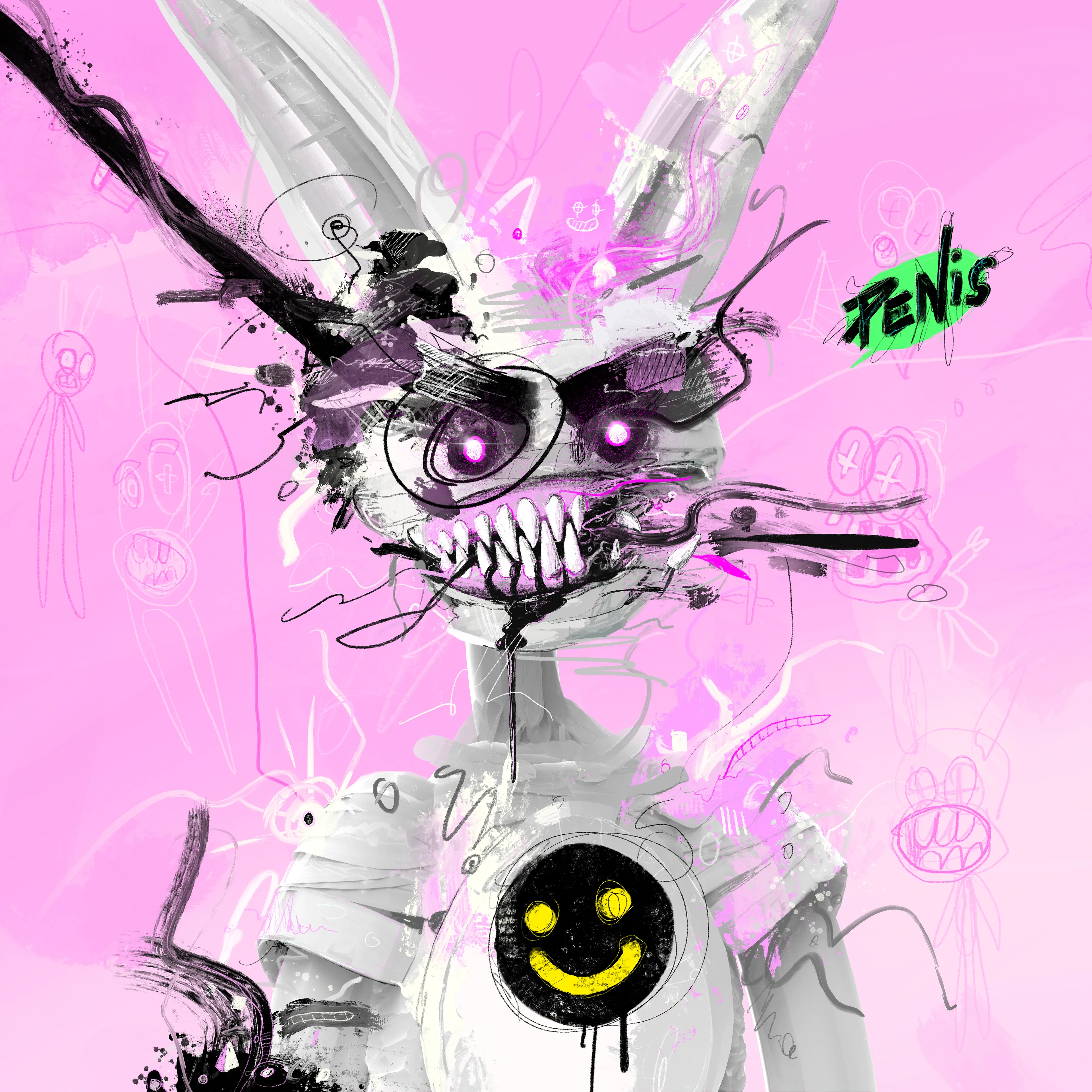 Generative Jolt Of Expression
420mm x 420mm, 300dpi.

500 on objkt, 120 on etherium, 40 on binance.
www.customhorror.net/gjoe