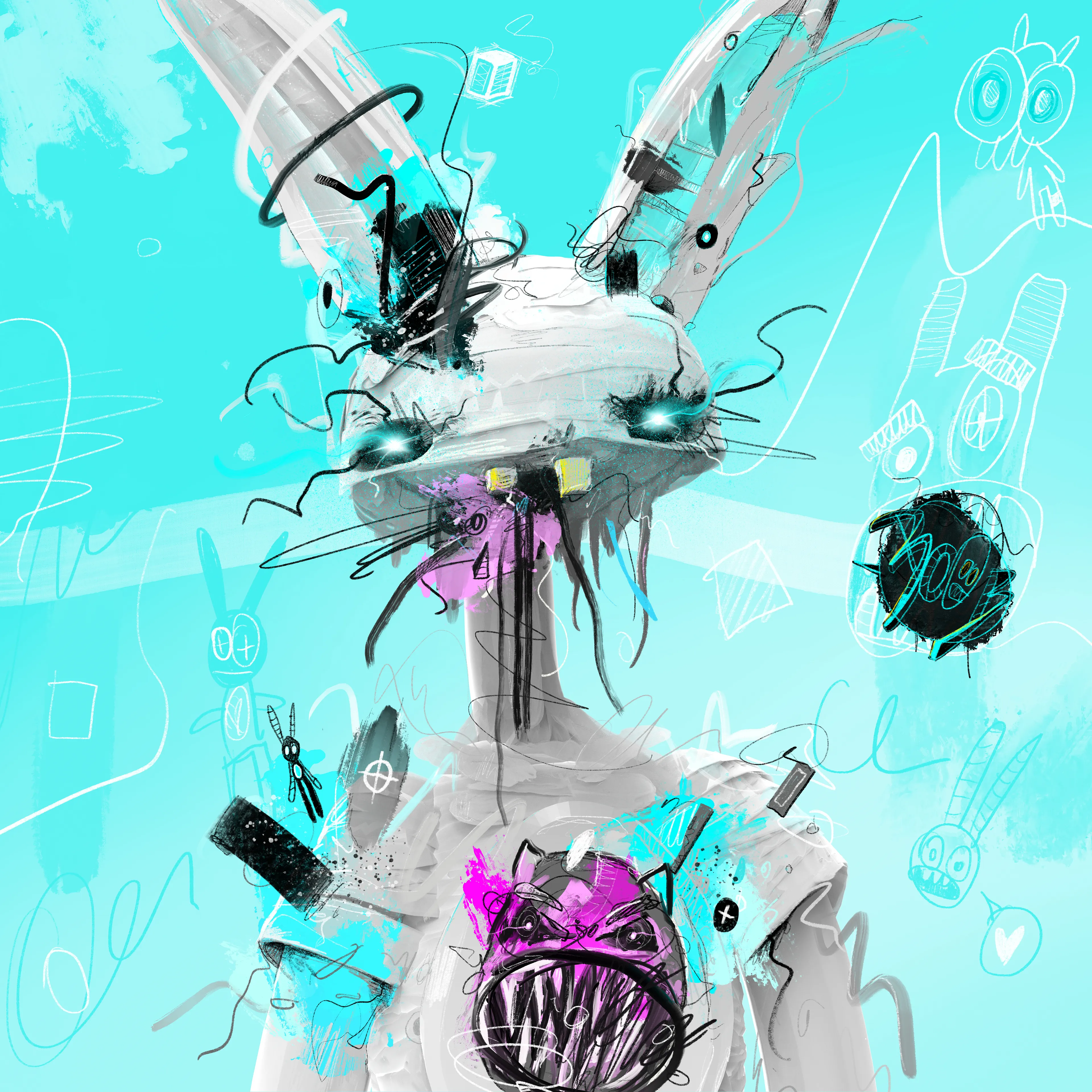 Generative Jolt Of Expression
420mm x 420mm, 300dpi.

500 on objkt, 120 on etherium, 40 on binance.
www.customhorror.net/gjoe